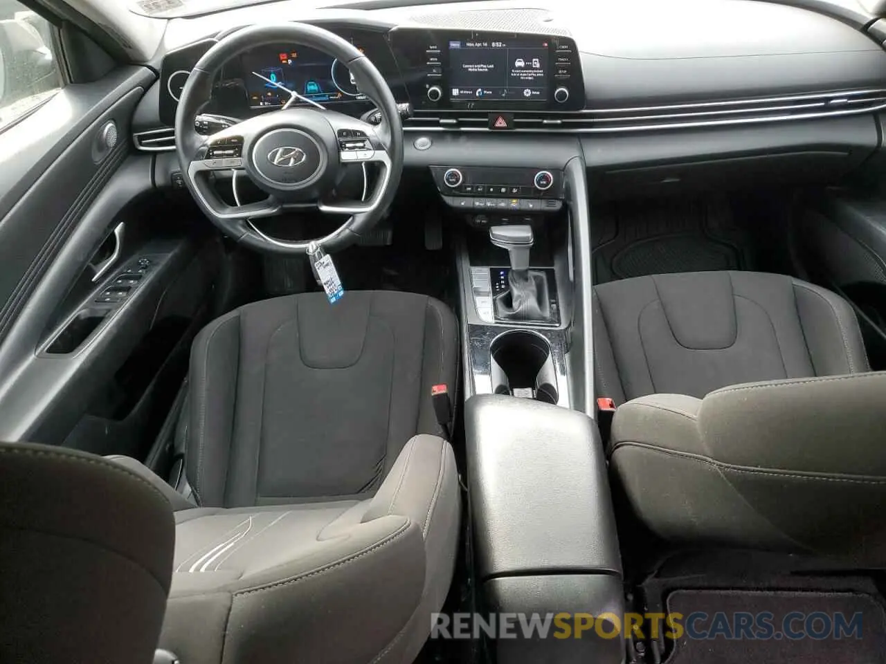 8 fotografías del automóvil dañado KMHLS4AG8NU317742 HYUNDAI ELANTRA 2022