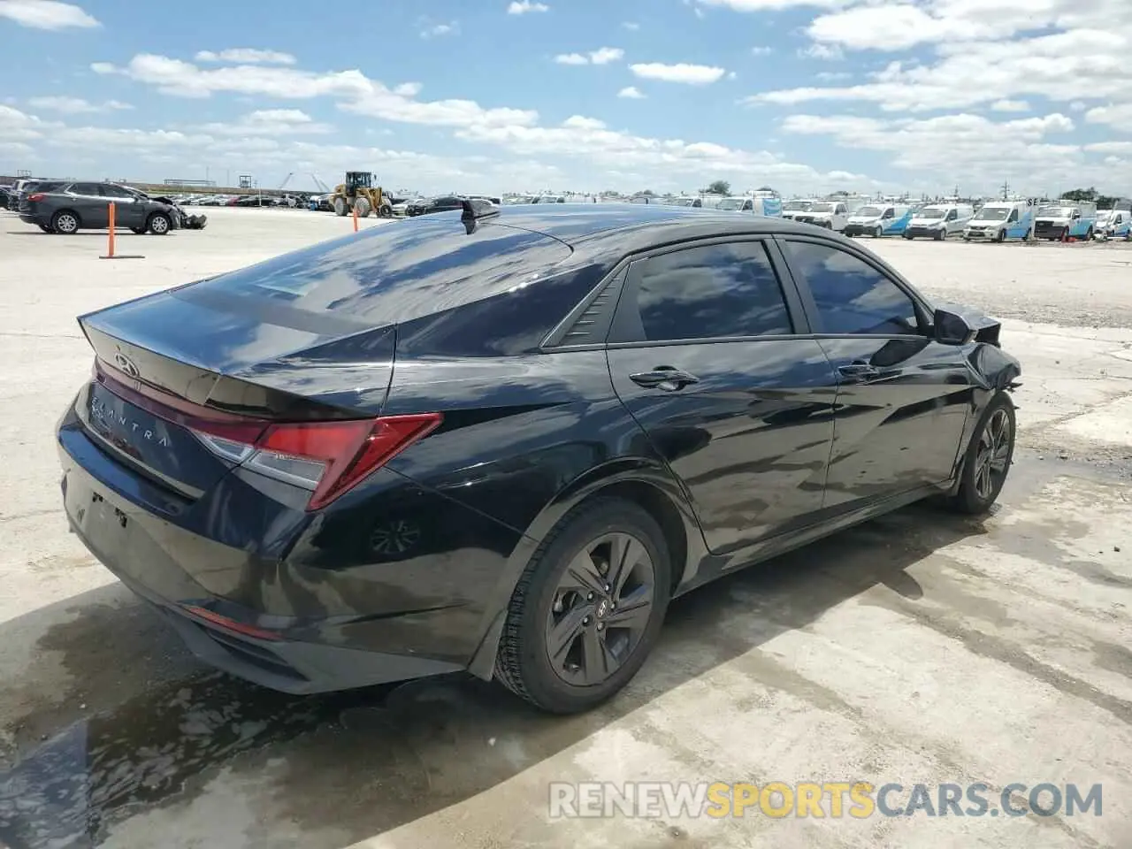 3 fotografías del automóvil dañado KMHLS4AG9NU217309 HYUNDAI ELANTRA 2022