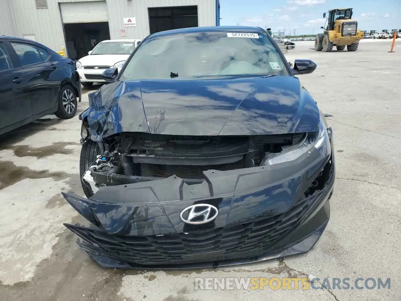 5 fotografías del automóvil dañado KMHLS4AG9NU217309 HYUNDAI ELANTRA 2022
