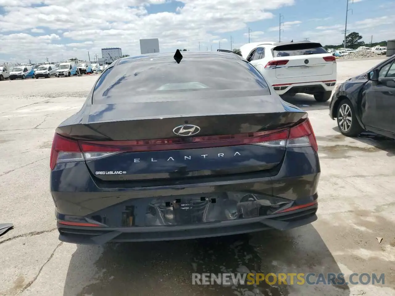 6 fotografías del automóvil dañado KMHLS4AG9NU217309 HYUNDAI ELANTRA 2022
