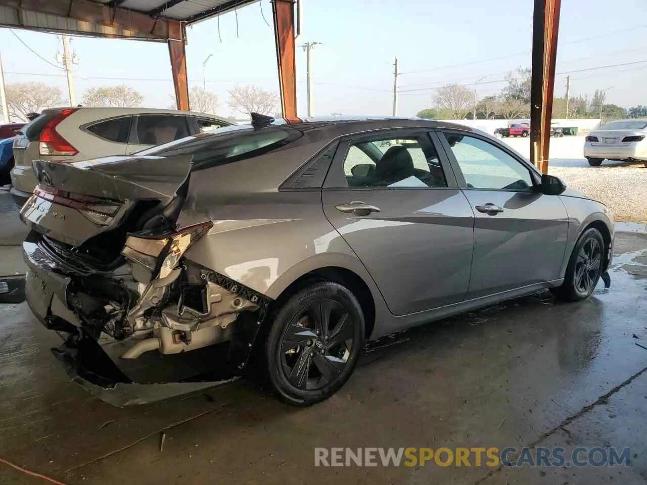 3 fotografías del automóvil dañado KMHLS4AG9NU367386 HYUNDAI ELANTRA 2022