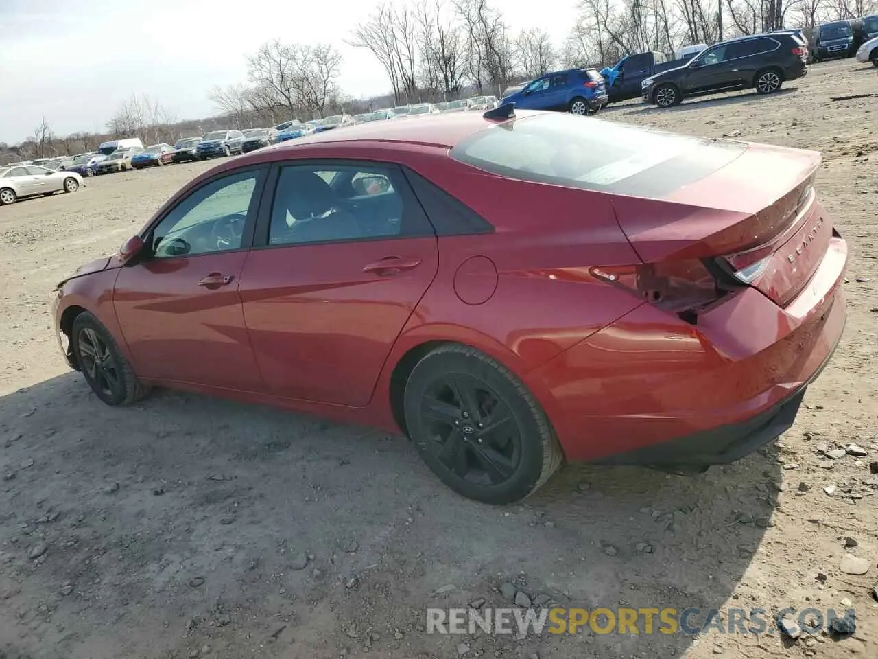 2 fotografías del automóvil dañado KMHLS4AGXNU218114 HYUNDAI ELANTRA 2022