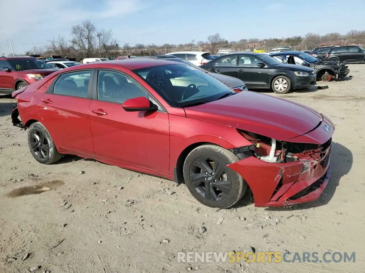 4 fotografías del automóvil dañado KMHLS4AGXNU218114 HYUNDAI ELANTRA 2022