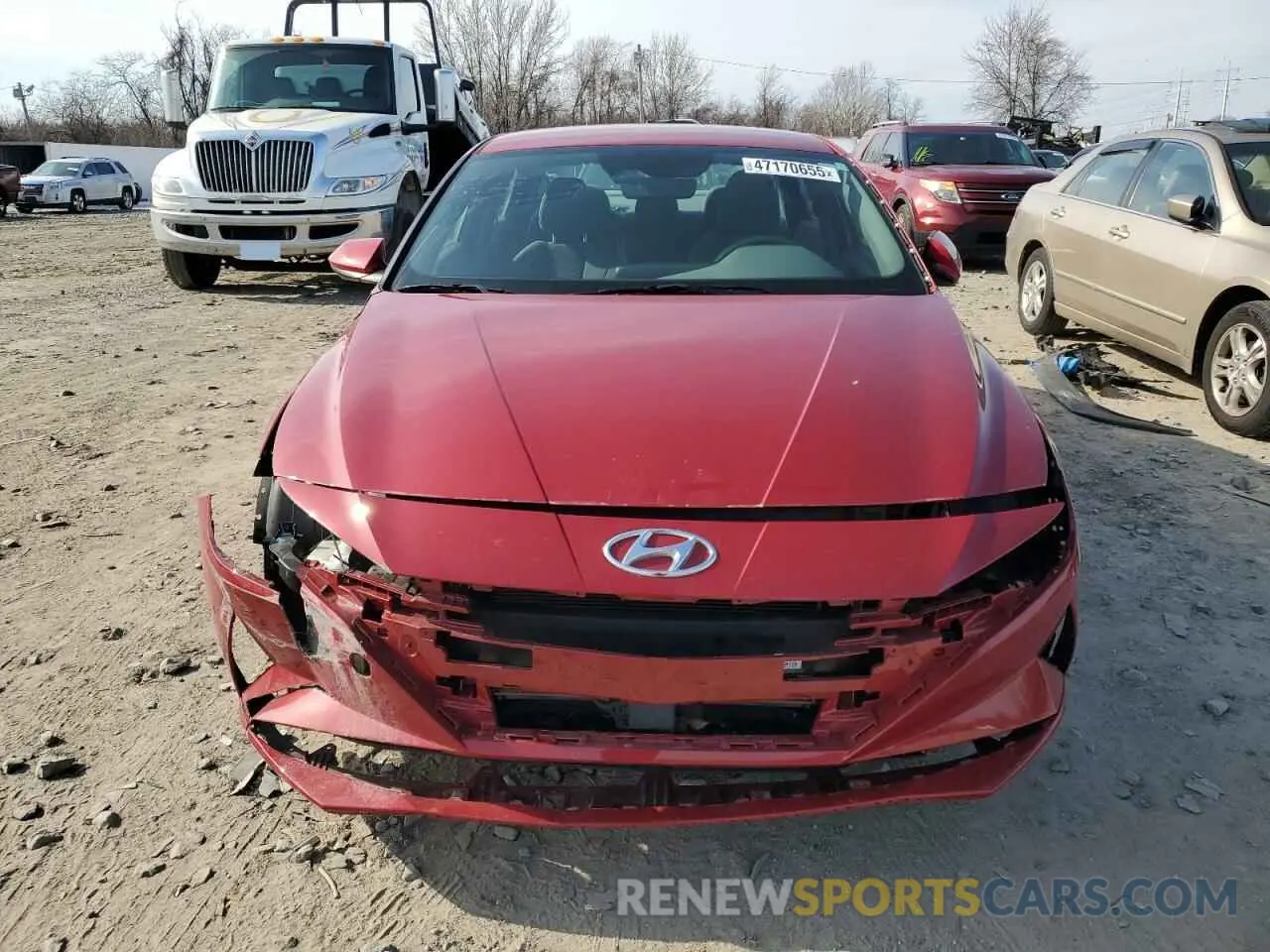 5 fotografías del automóvil dañado KMHLS4AGXNU218114 HYUNDAI ELANTRA 2022