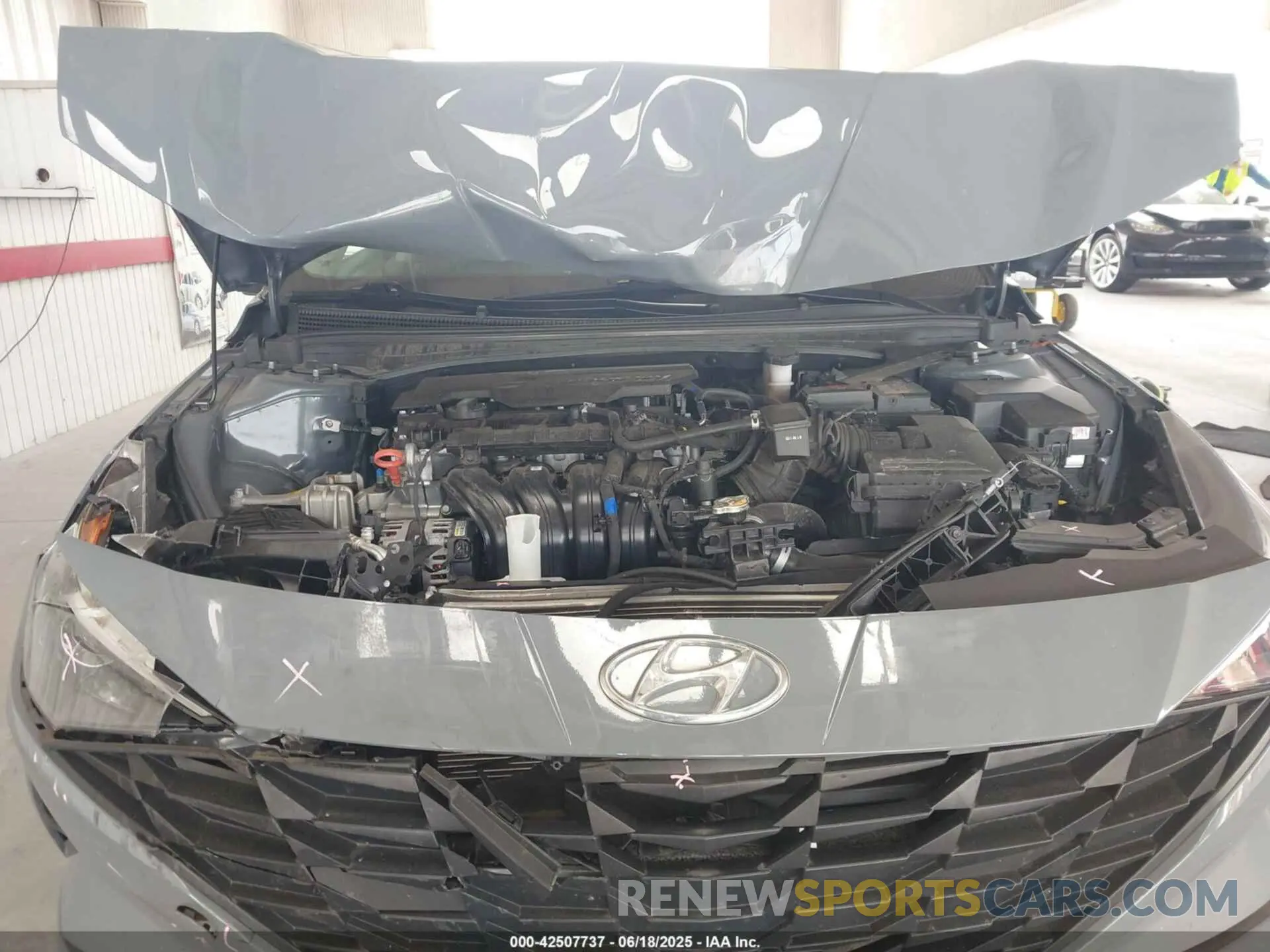10 fotografías del automóvil dañado KMHLS4AGXNU257771 HYUNDAI ELANTRA 2022
