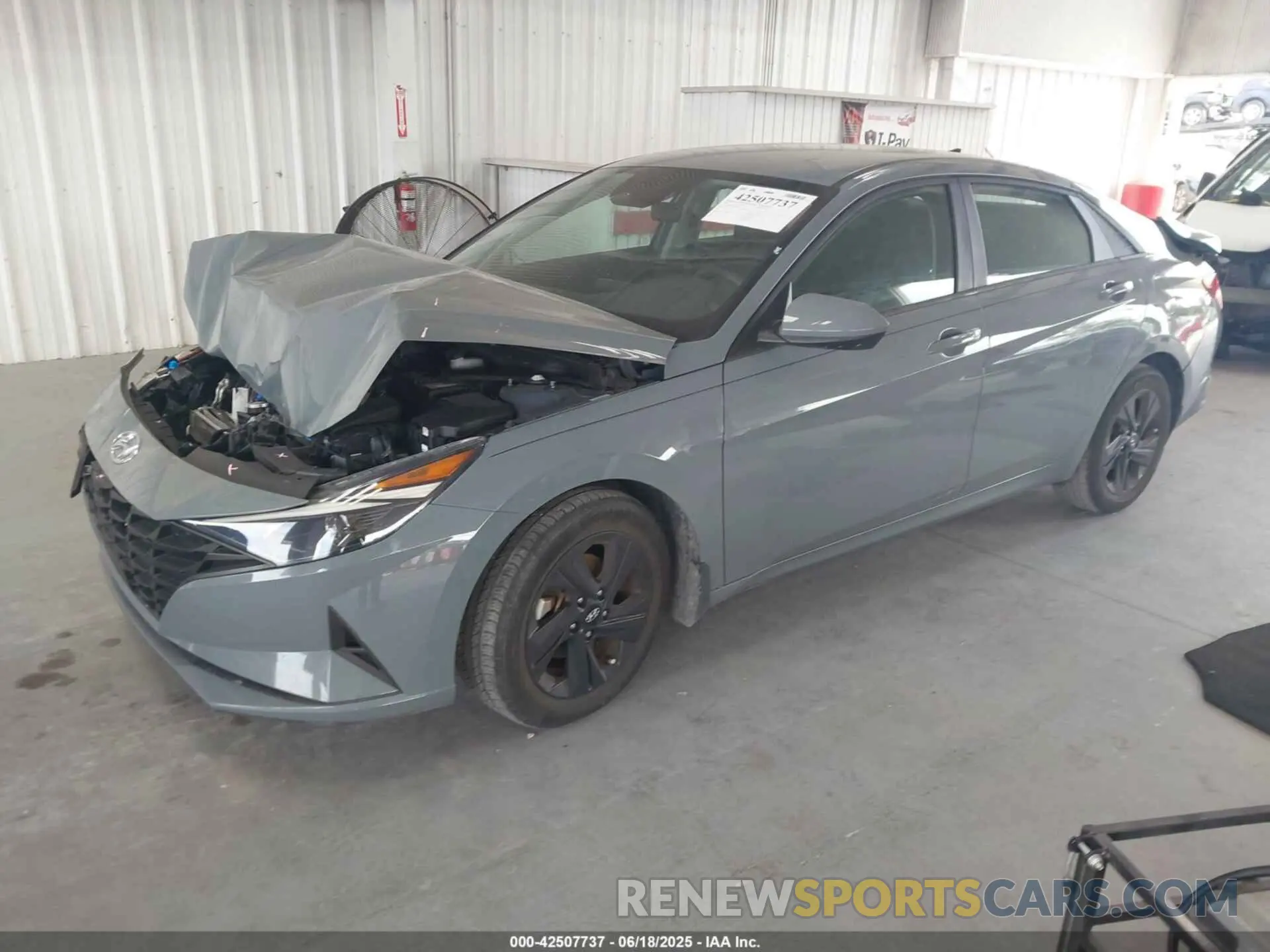 2 fotografías del automóvil dañado KMHLS4AGXNU257771 HYUNDAI ELANTRA 2022