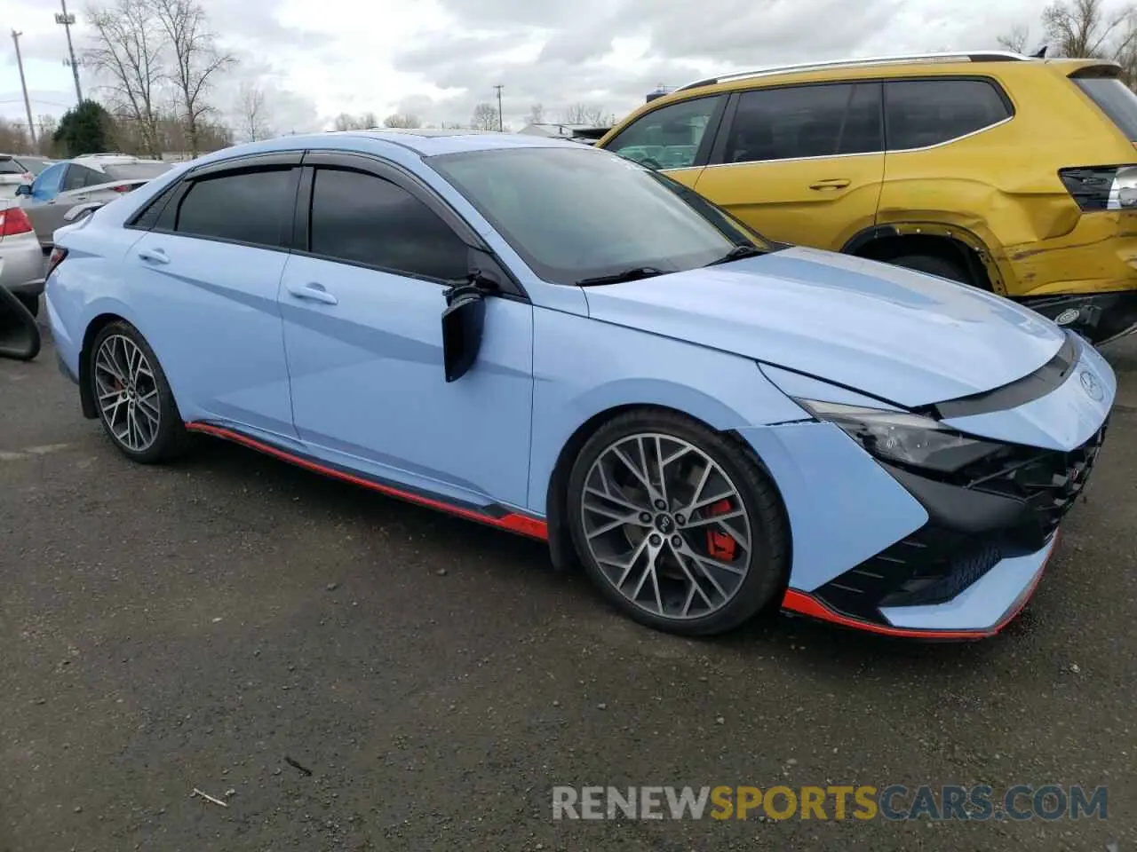 4 fotografías del automóvil dañado KMHLW4AK0NU005407 HYUNDAI ELANTRA 2022