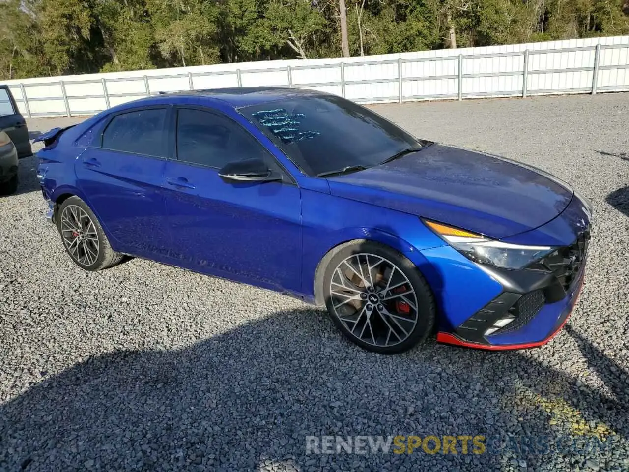 4 fotografías del automóvil dañado KMHLW4AK1NU001690 HYUNDAI ELANTRA 2022