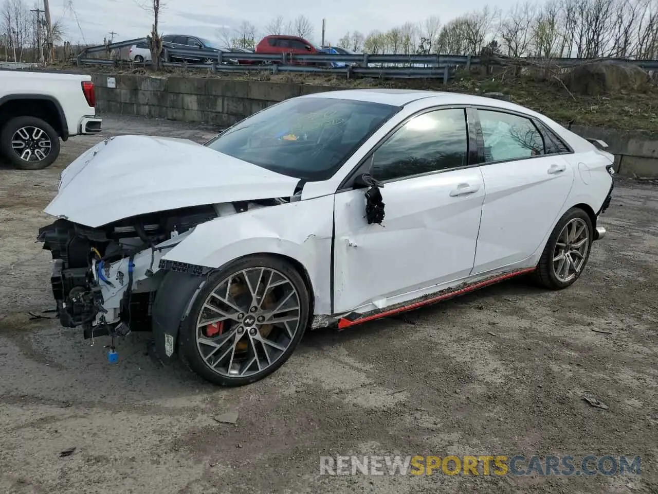 1 fotografías del automóvil dañado KMHLW4AK4NU001621 HYUNDAI ELANTRA 2022