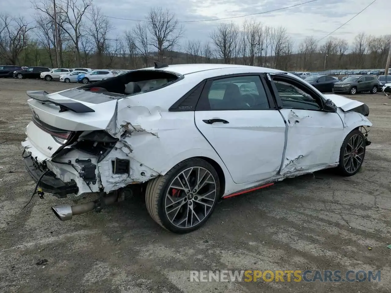 3 fotografías del automóvil dañado KMHLW4AK4NU001621 HYUNDAI ELANTRA 2022