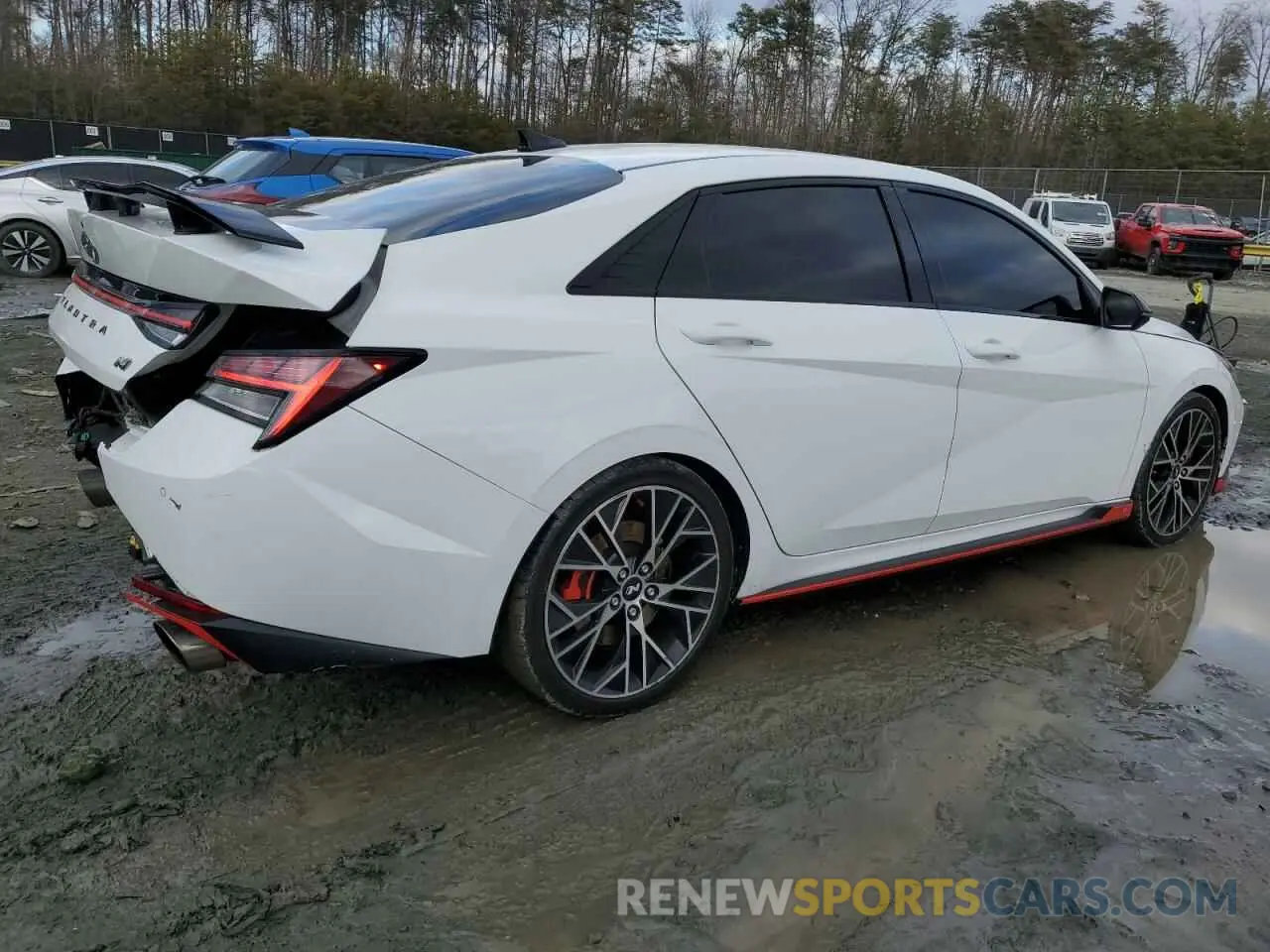 3 fotografías del automóvil dañado KMHLW4AK9NU001551 HYUNDAI ELANTRA 2022