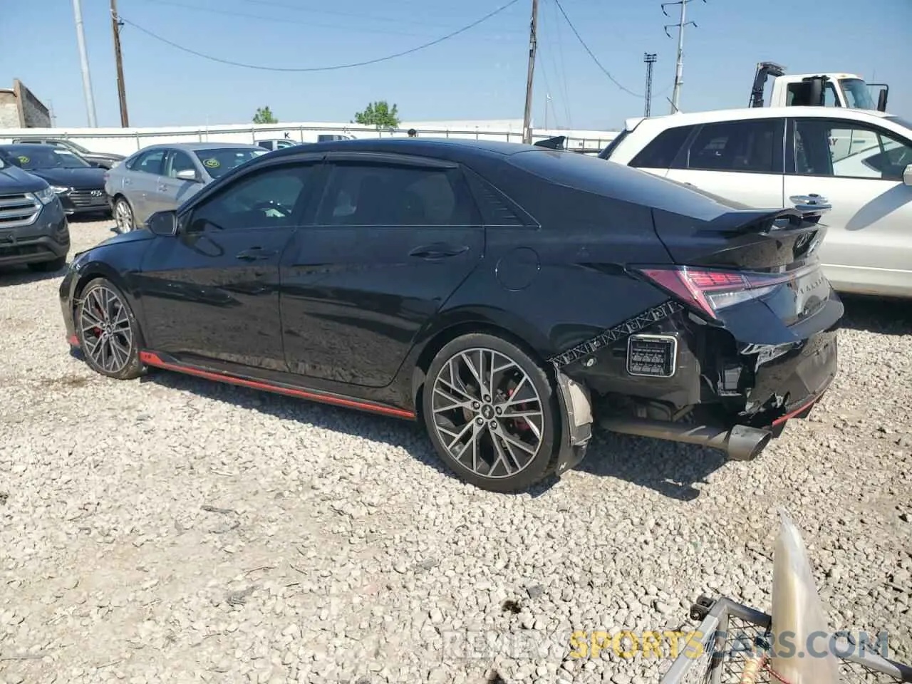 2 fotografías del automóvil dañado KMHLW4AK9NU008872 HYUNDAI ELANTRA 2022