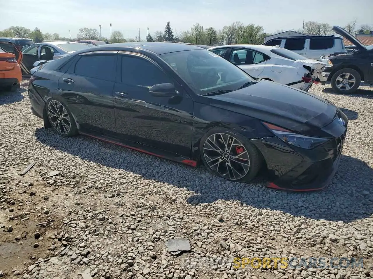 4 fotografías del automóvil dañado KMHLW4AK9NU008872 HYUNDAI ELANTRA 2022