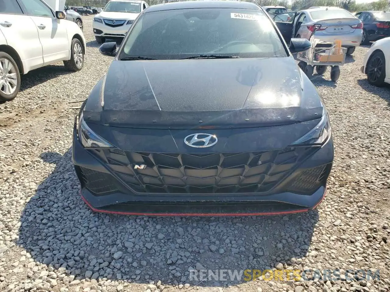 5 fotografías del automóvil dañado KMHLW4AK9NU008872 HYUNDAI ELANTRA 2022