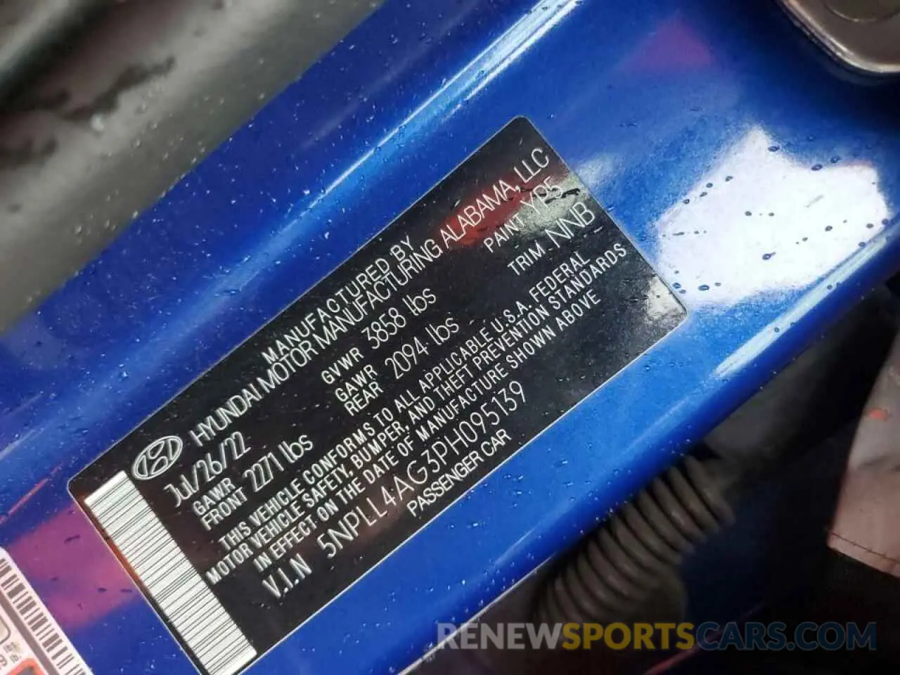 12 fotografías del automóvil dañado 5NPLL4AG3PH095139 HYUNDAI ELANTRA 2023