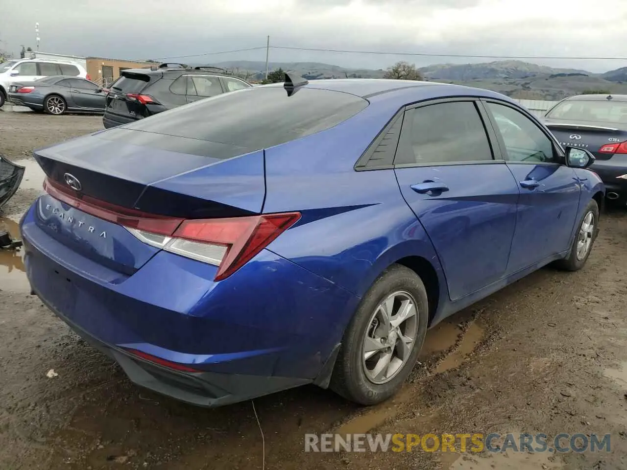 3 fotografías del automóvil dañado 5NPLL4AG3PH095139 HYUNDAI ELANTRA 2023