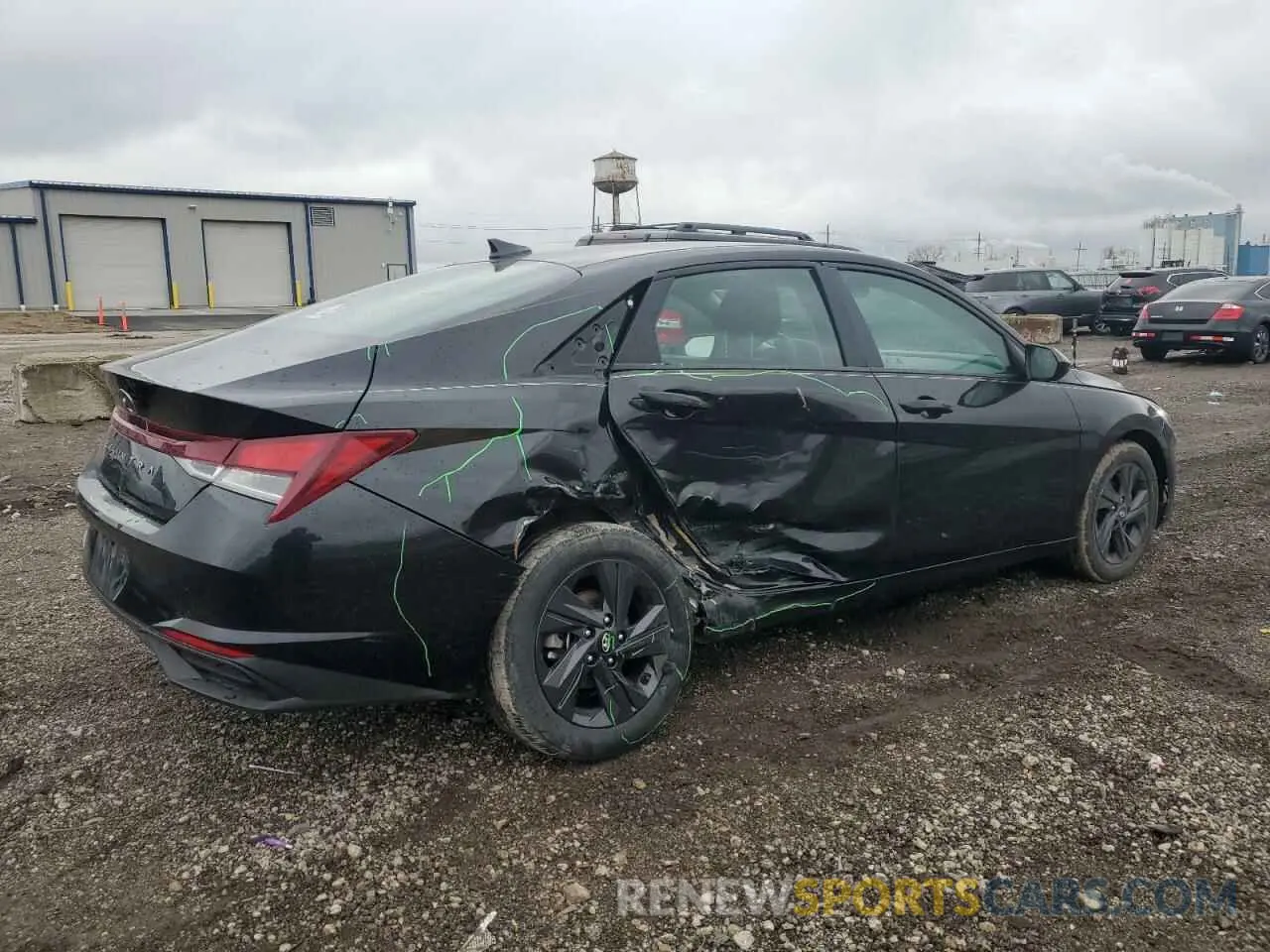 3 fotografías del automóvil dañado 5NPLM4AG0PH112329 HYUNDAI ELANTRA 2023
