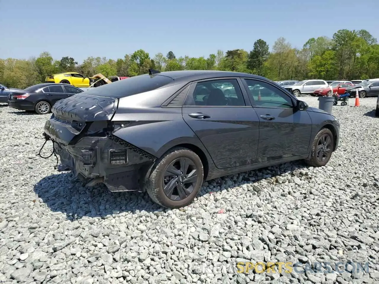 3 fotografías del automóvil dañado 5NPLM4AG0PH113335 HYUNDAI ELANTRA 2023