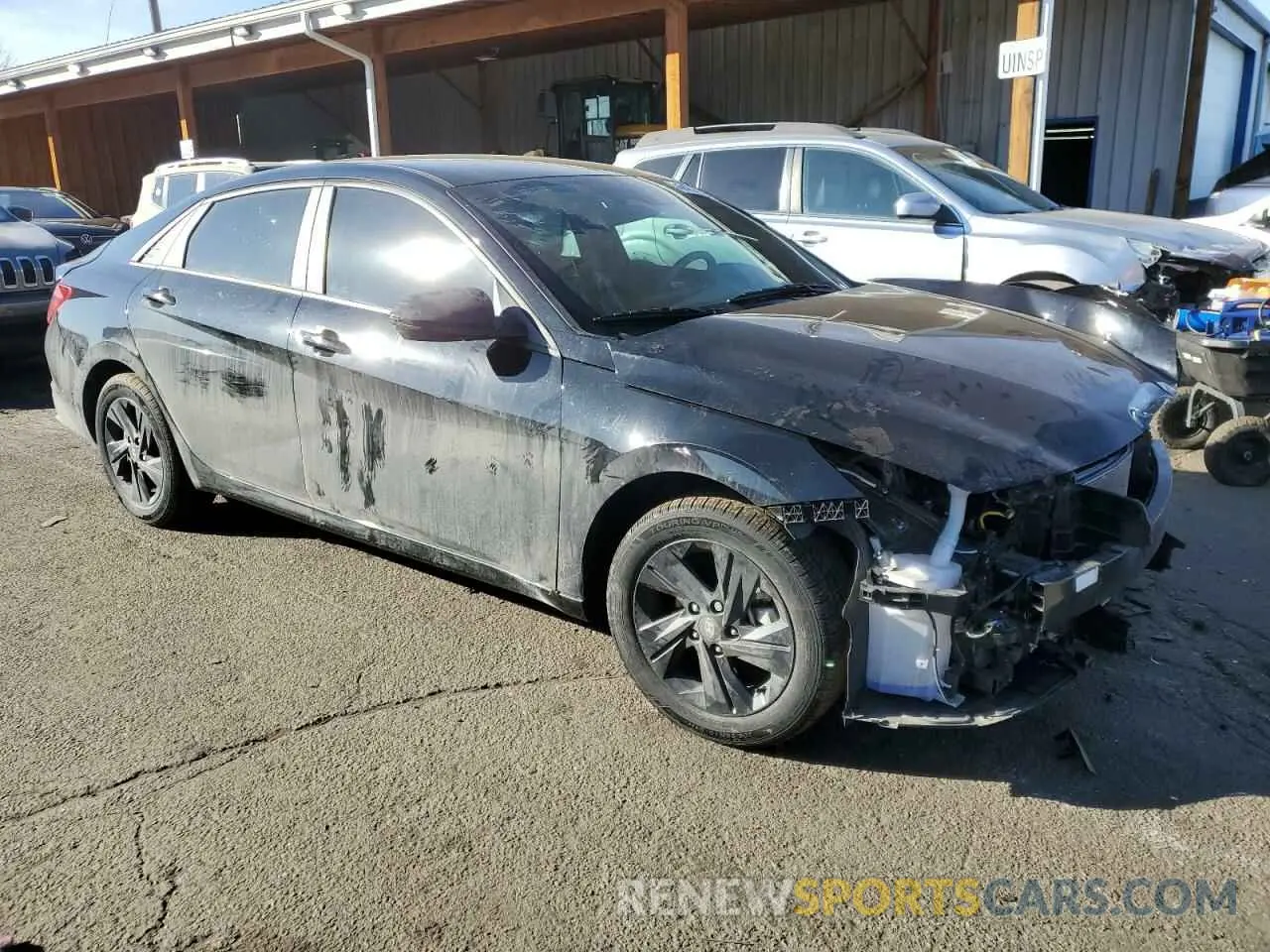 4 fotografías del automóvil dañado 5NPLM4AG1PH095590 HYUNDAI ELANTRA 2023