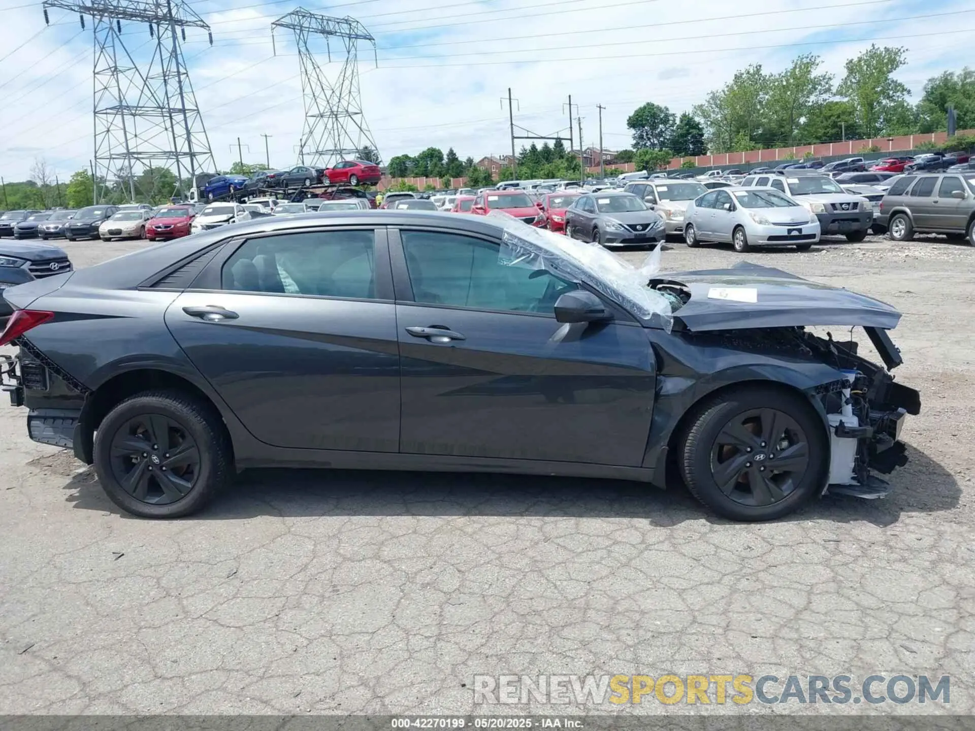 13 fotografías del automóvil dañado 5NPLM4AG6PH116434 HYUNDAI ELANTRA 2023
