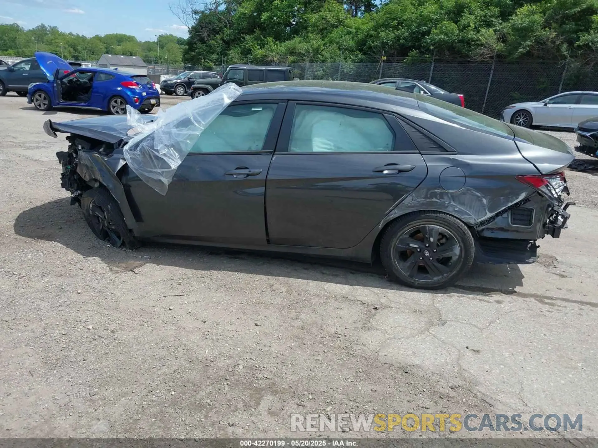 14 fotografías del automóvil dañado 5NPLM4AG6PH116434 HYUNDAI ELANTRA 2023