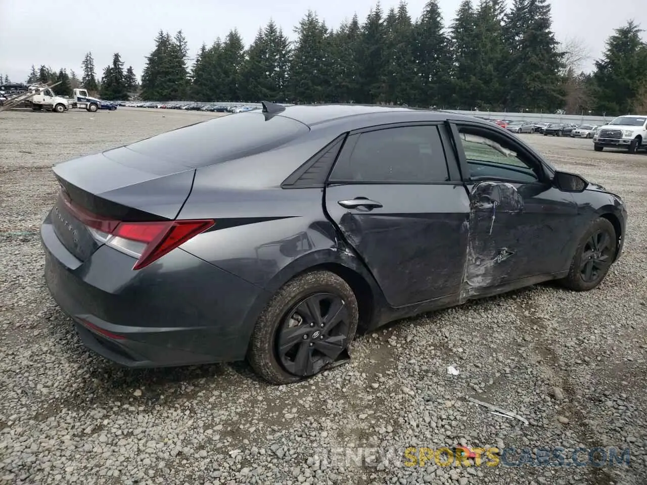 3 fotografías del automóvil dañado 5NPLM4AG6PH119575 HYUNDAI ELANTRA 2023
