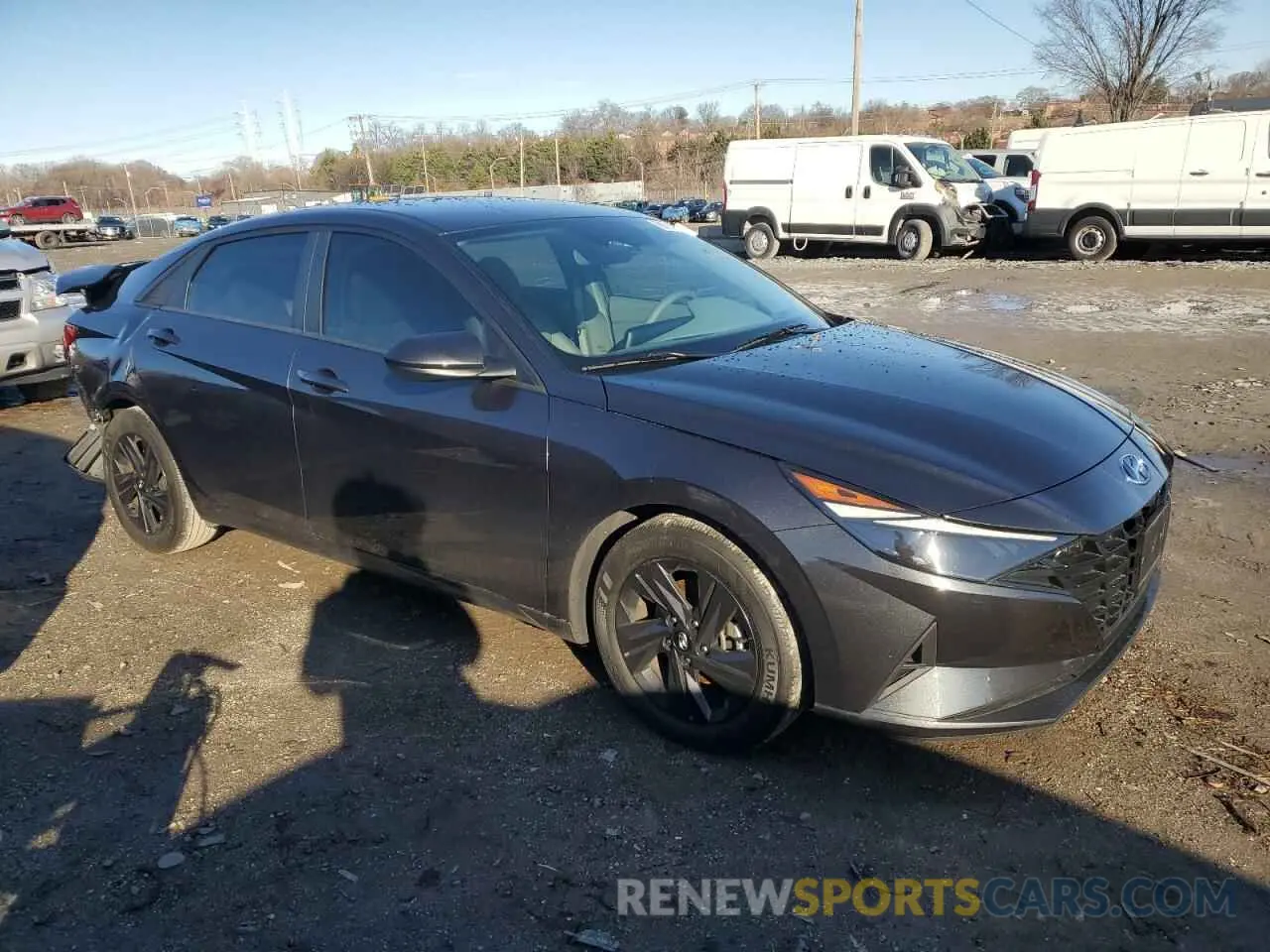4 fotografías del automóvil dañado 5NPLM4AG6PH119723 HYUNDAI ELANTRA 2023