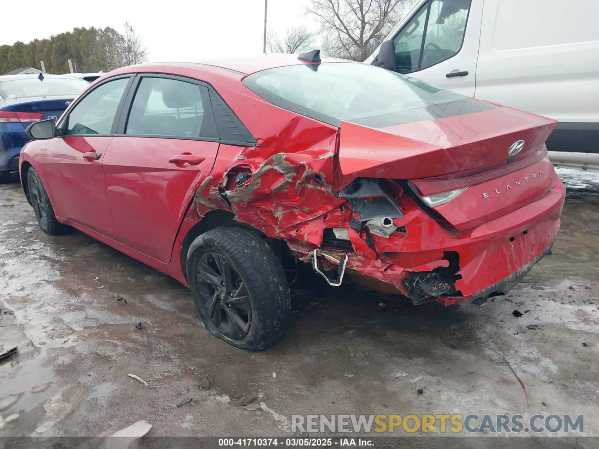 3 fotografías del automóvil dañado 5NPLM4AG9PH092047 HYUNDAI ELANTRA 2023