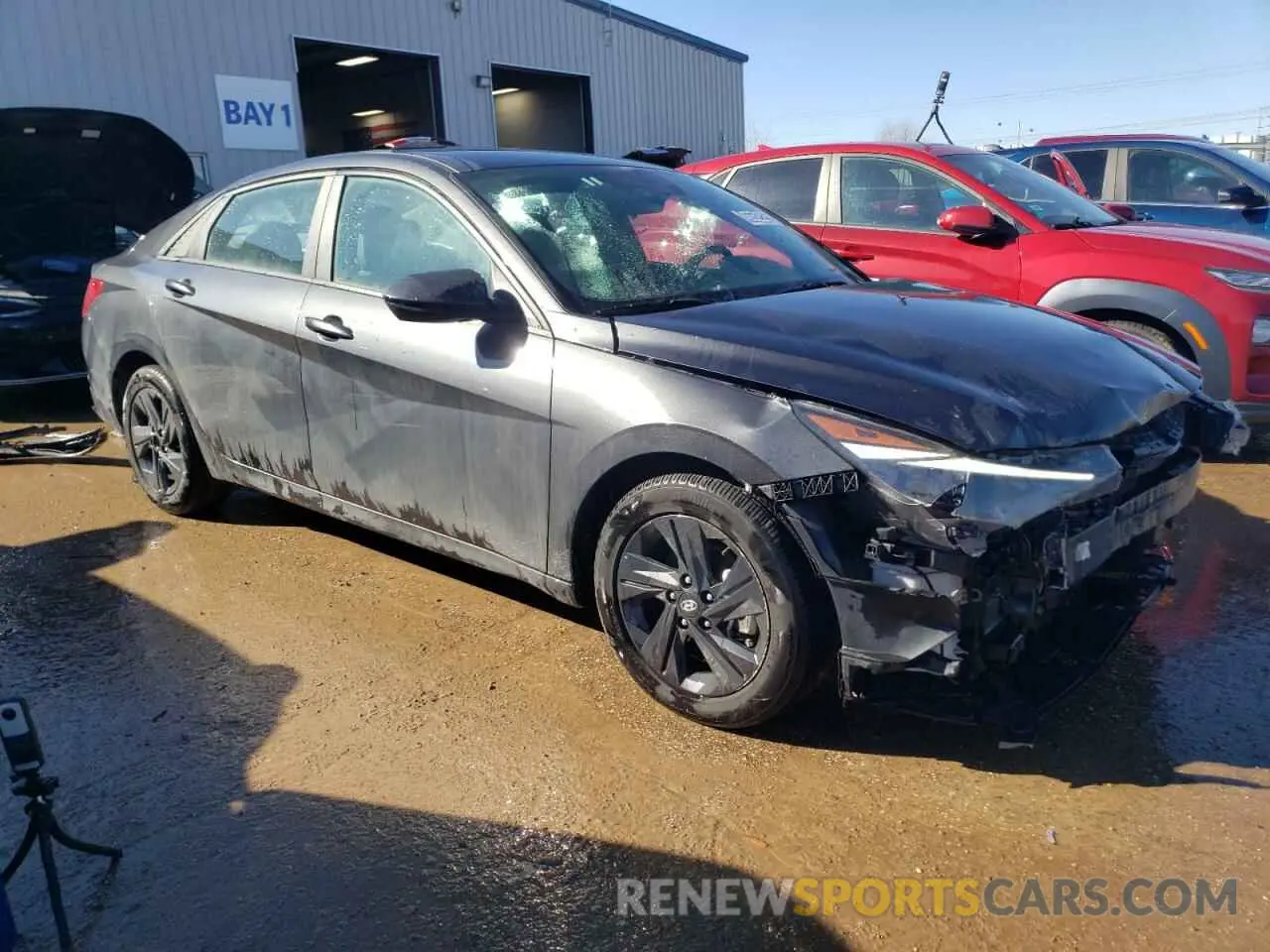 4 fotografías del automóvil dañado 5NPLM4AG9PH101443 HYUNDAI ELANTRA 2023