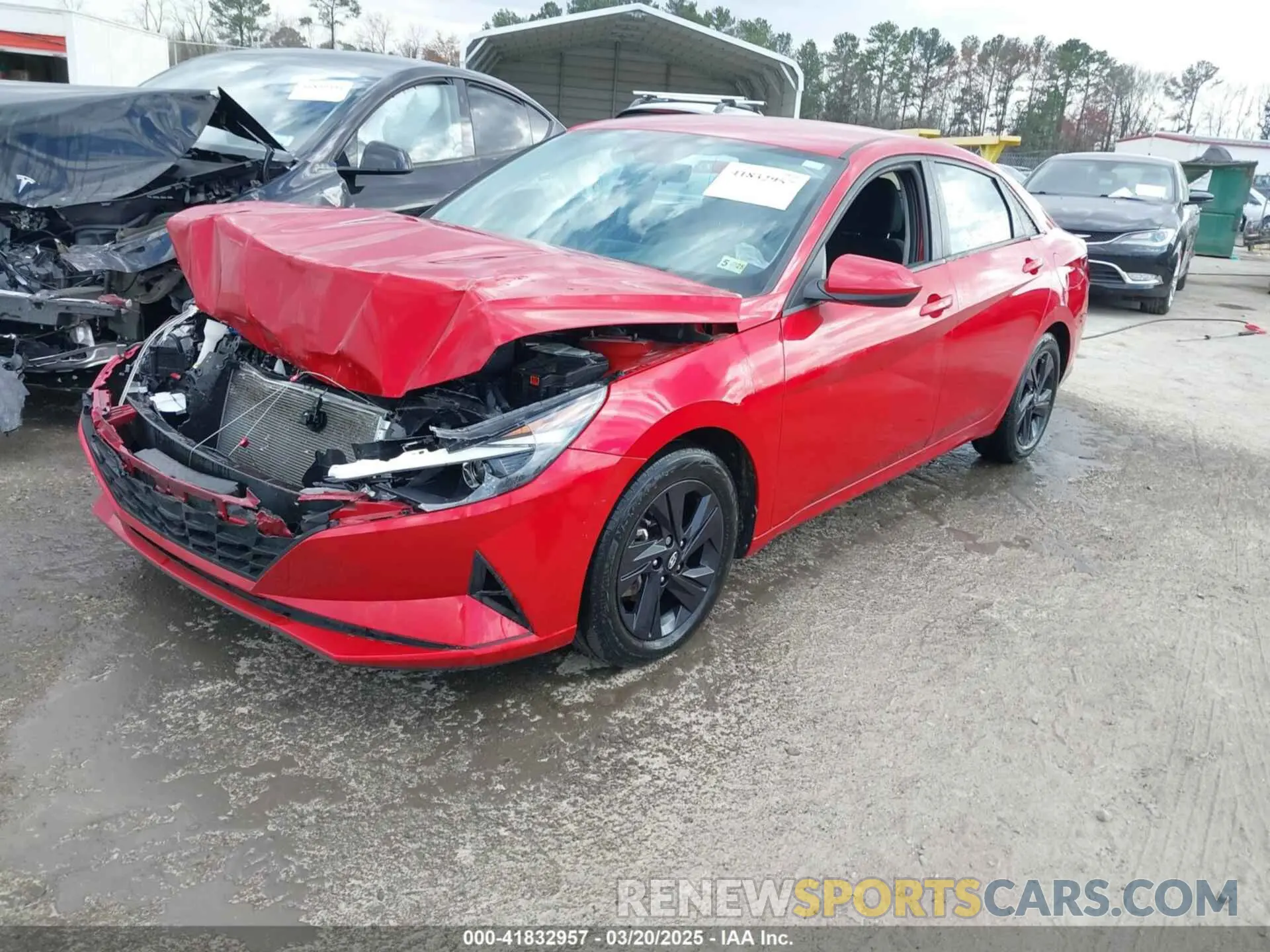 2 fotografías del automóvil dañado 5NPLM4AG9PH118971 HYUNDAI ELANTRA 2023