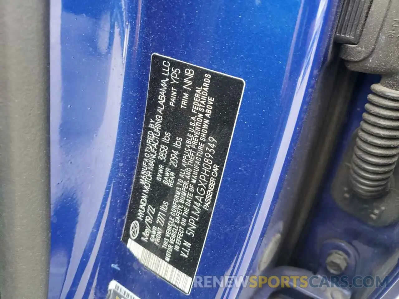 14 fotografías del automóvil dañado 5NPLM4AGXPH089349 HYUNDAI ELANTRA 2023