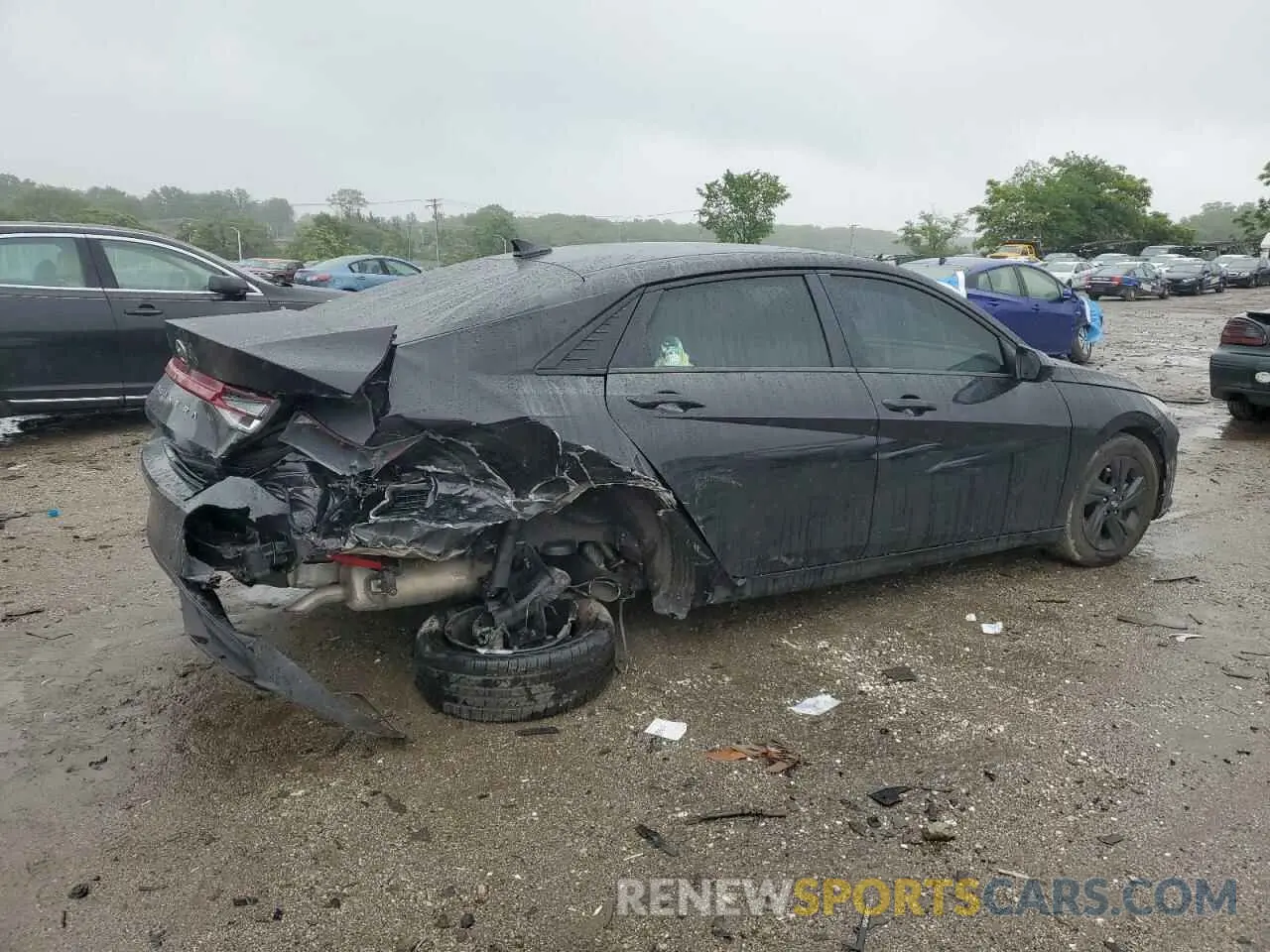 3 fotografías del automóvil dañado 5NPLM4AGXPH116095 HYUNDAI ELANTRA 2023