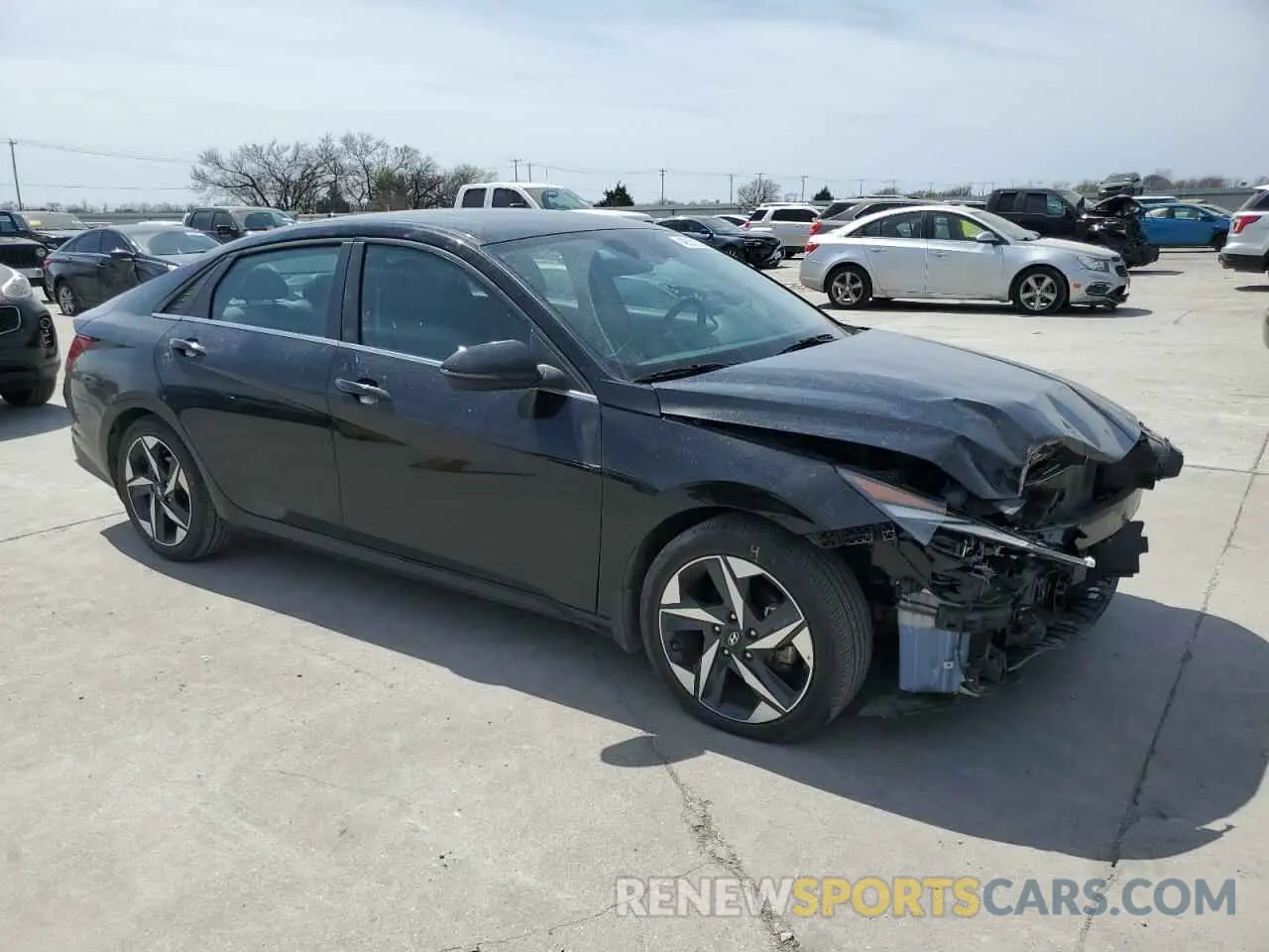 4 fotografías del automóvil dañado 5NPLP4AG2PH108953 HYUNDAI ELANTRA 2023