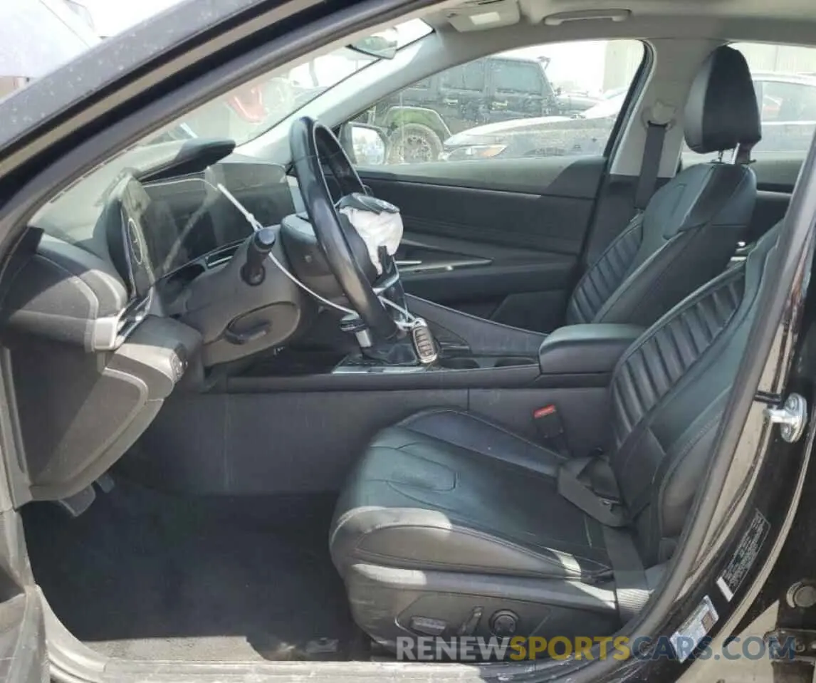 7 fotografías del automóvil dañado 5NPLP4AG2PH108953 HYUNDAI ELANTRA 2023