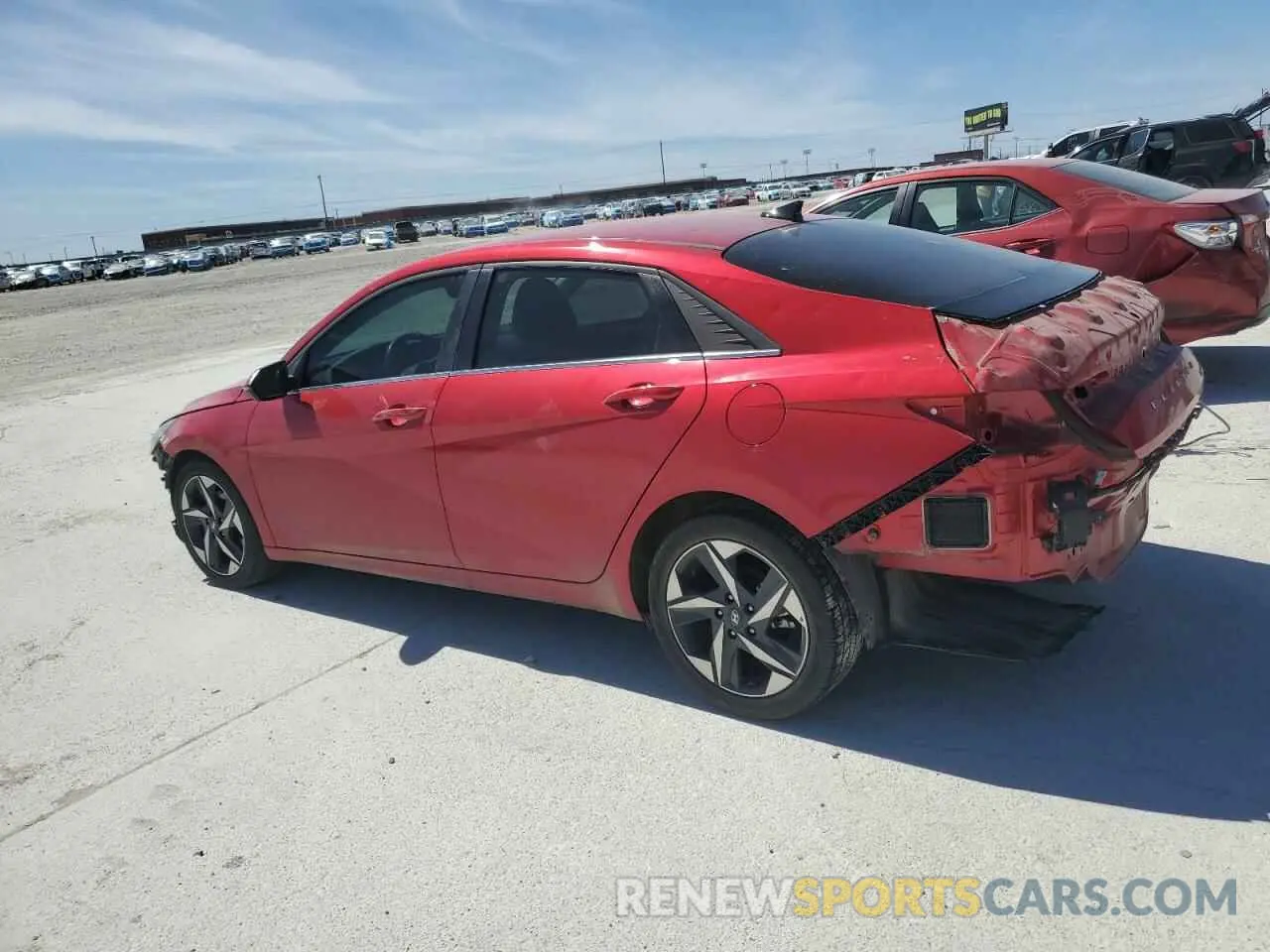 2 fotografías del automóvil dañado 5NPLP4AG6PH109054 HYUNDAI ELANTRA 2023