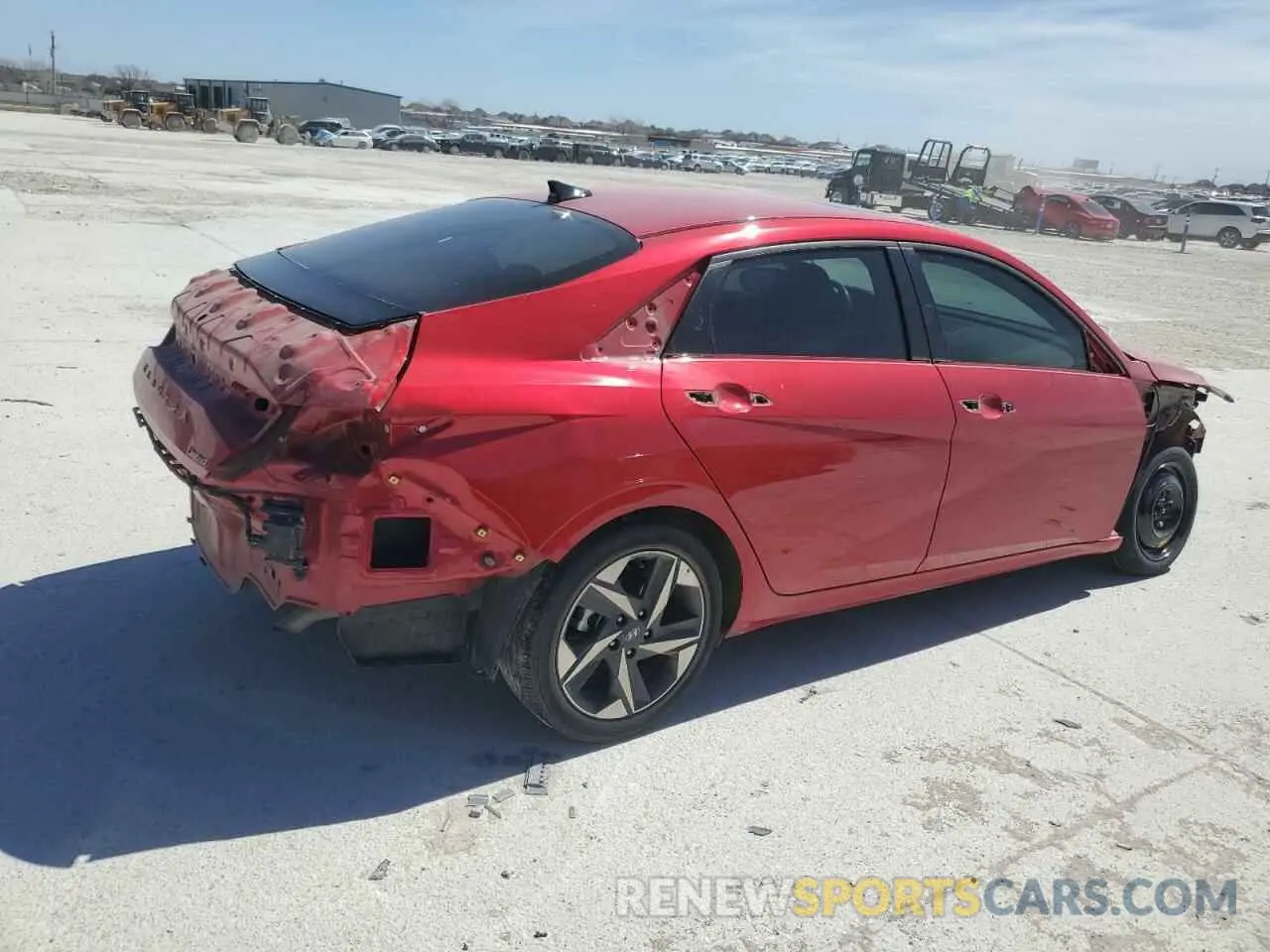 3 fotografías del automóvil dañado 5NPLP4AG6PH109054 HYUNDAI ELANTRA 2023