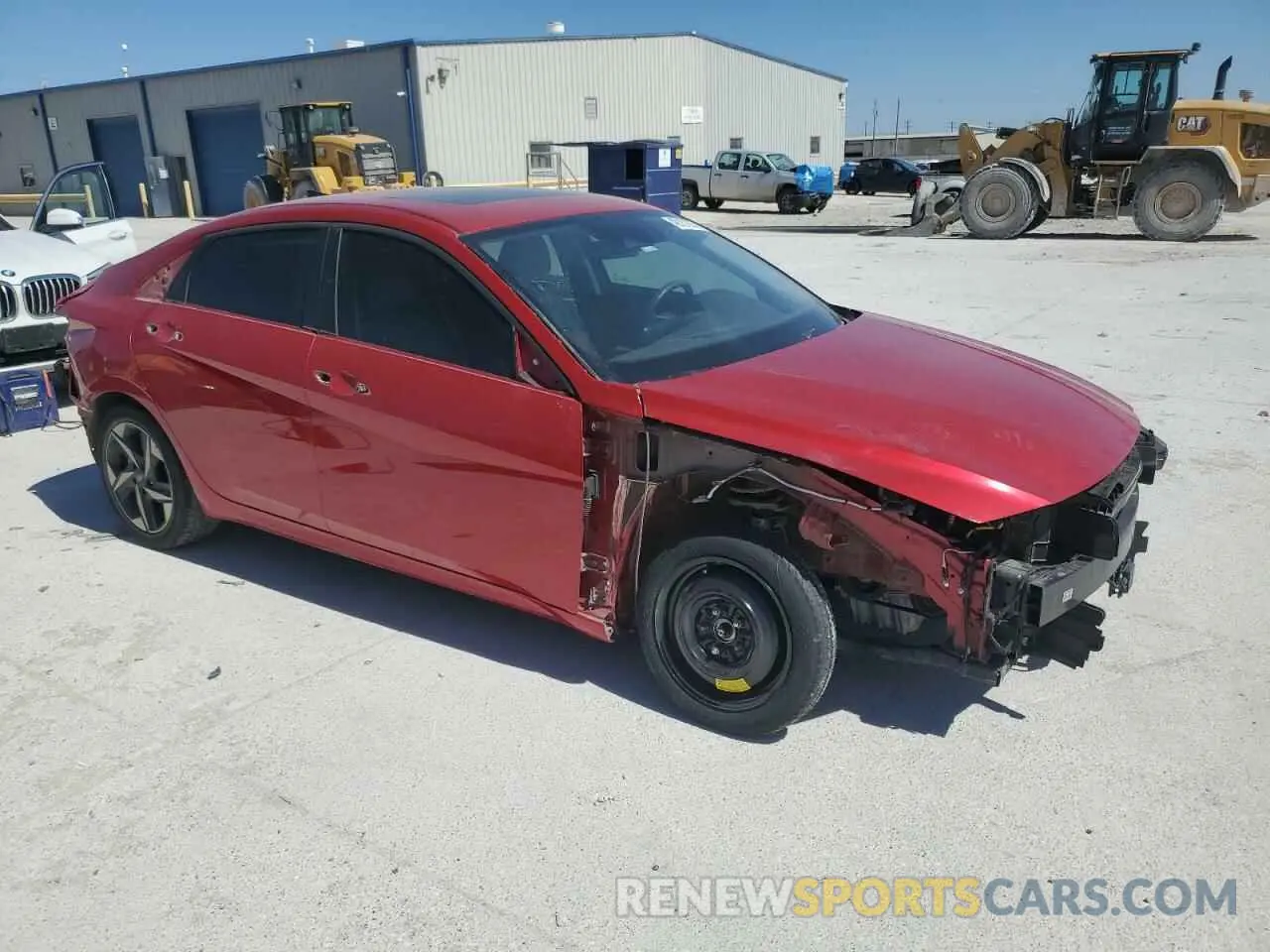 4 fotografías del automóvil dañado 5NPLP4AG6PH109054 HYUNDAI ELANTRA 2023