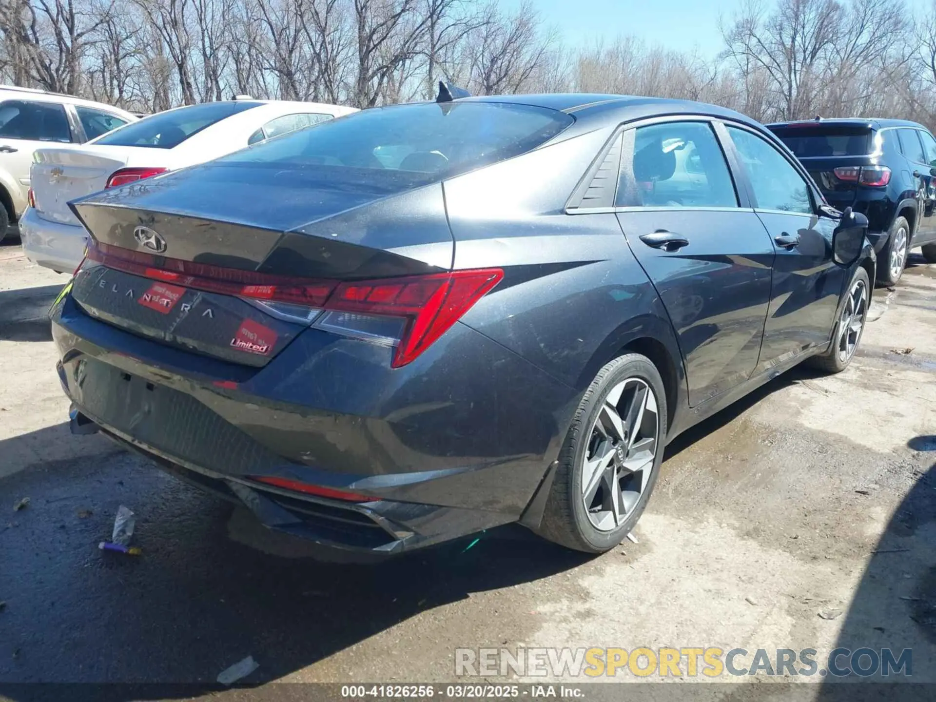 4 fotografías del automóvil dañado 5NPLP4AG9PH109100 HYUNDAI ELANTRA 2023
