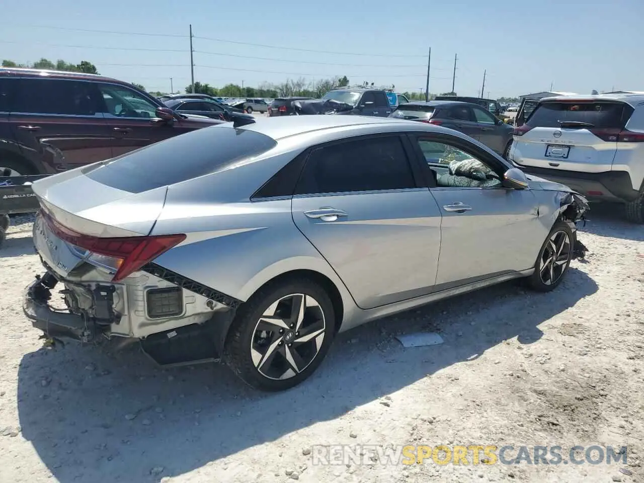 3 fotografías del automóvil dañado 5NPLP4AG9PH114622 HYUNDAI ELANTRA 2023