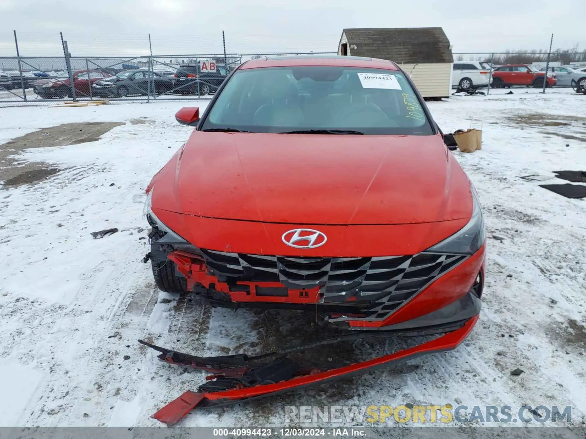 12 fotografías del automóvil dañado 5NPLP4AGXPH109879 HYUNDAI ELANTRA 2023