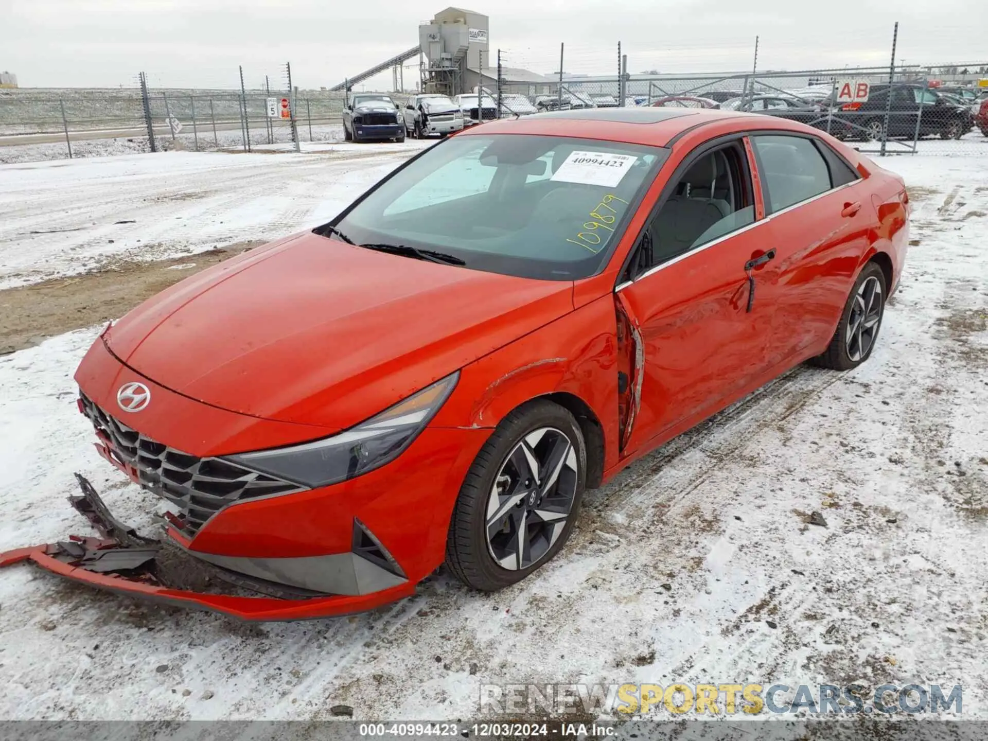 2 fotografías del automóvil dañado 5NPLP4AGXPH109879 HYUNDAI ELANTRA 2023