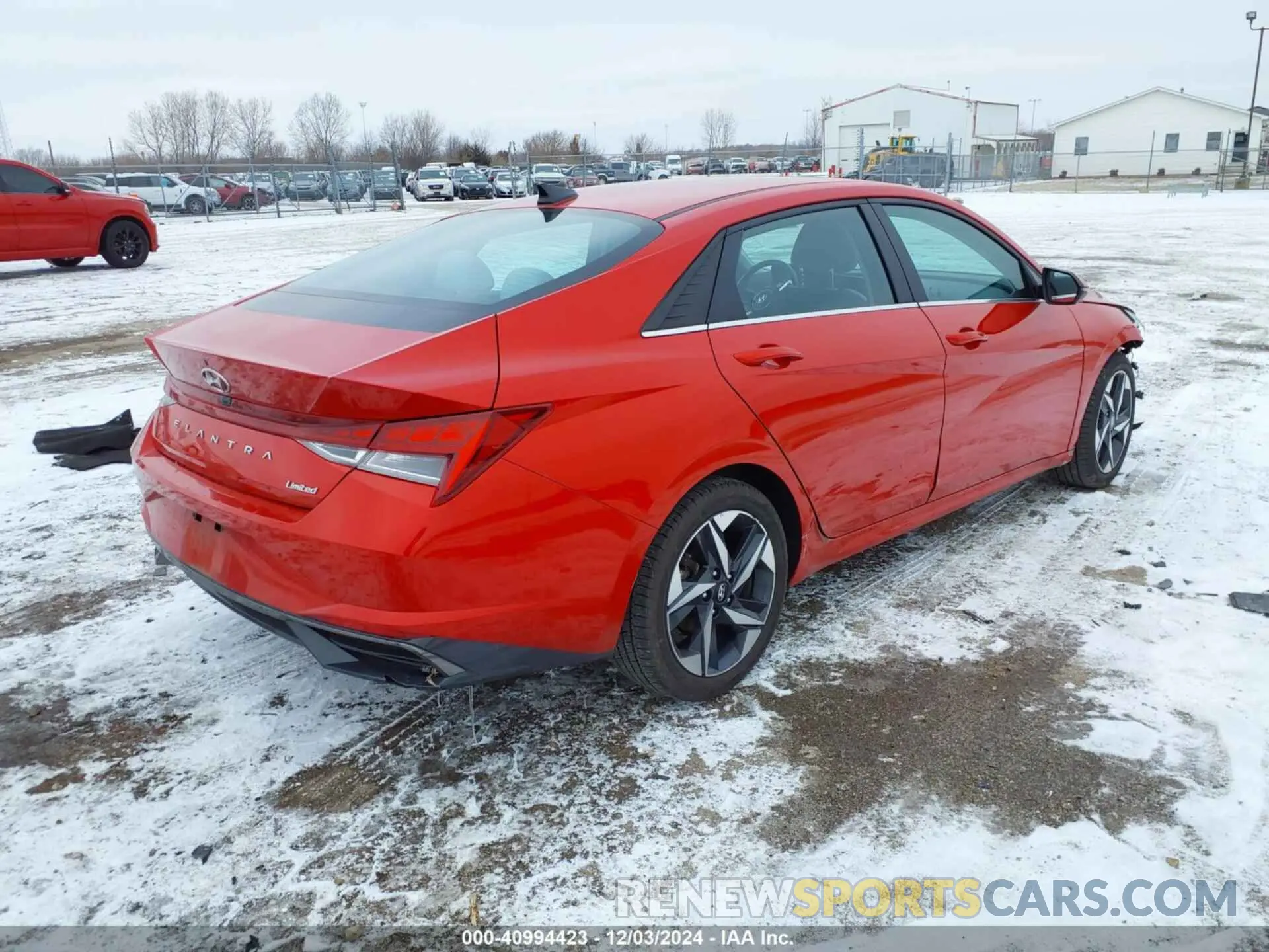 4 fotografías del automóvil dañado 5NPLP4AGXPH109879 HYUNDAI ELANTRA 2023