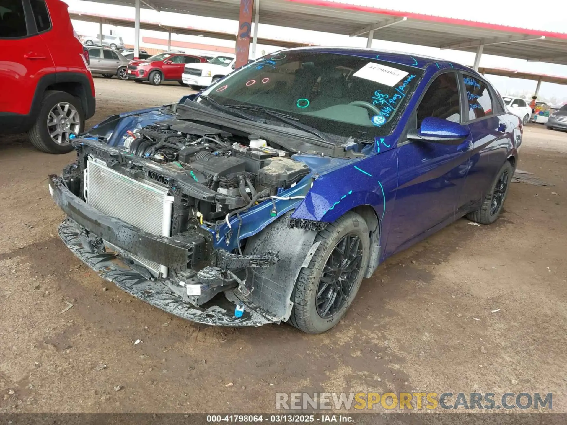 2 fotografías del automóvil dañado 5NPLS4AG0PH090158 HYUNDAI ELANTRA 2023
