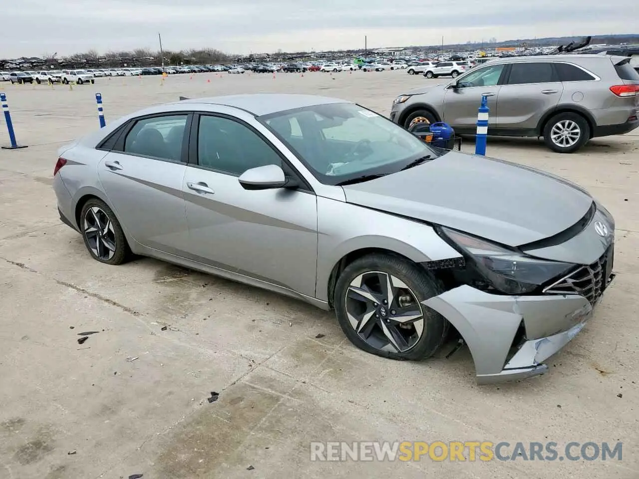 4 fotografías del automóvil dañado 5NPLS4AG1PH119733 HYUNDAI ELANTRA 2023