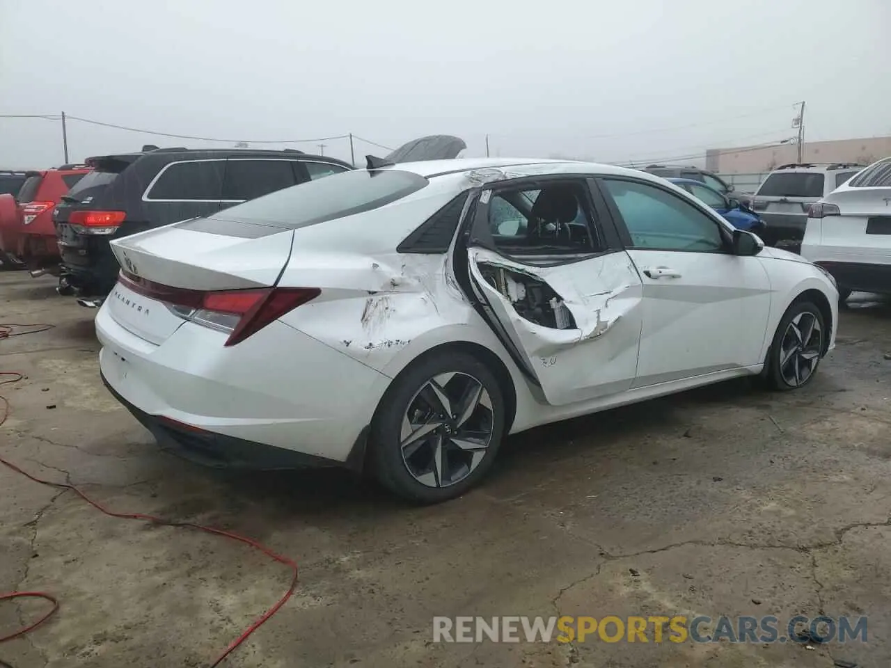 3 fotografías del automóvil dañado 5NPLS4AG2PH096589 HYUNDAI ELANTRA 2023