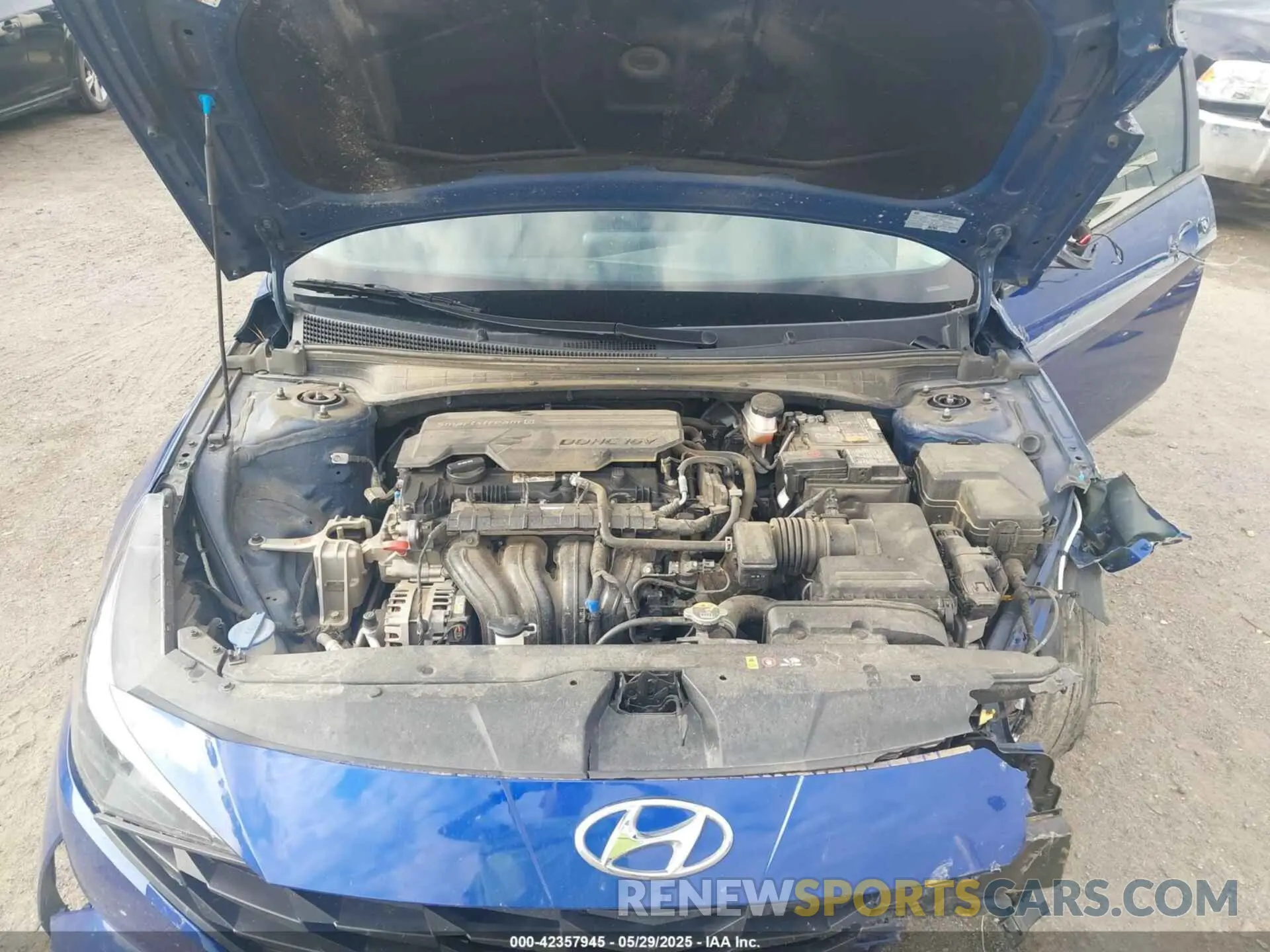 10 fotografías del automóvil dañado 5NPLS4AG2PH111673 HYUNDAI ELANTRA 2023