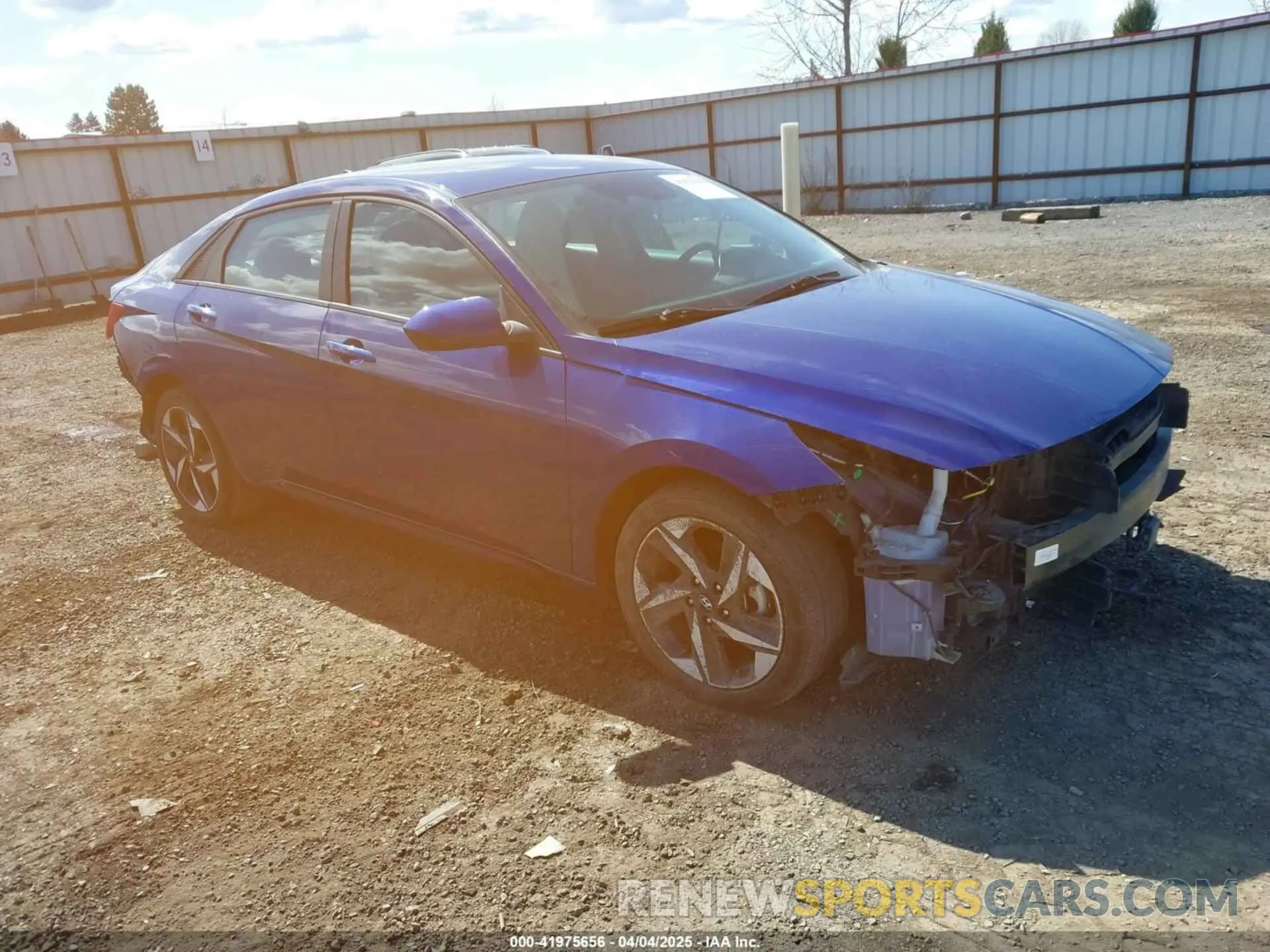 1 fotografías del automóvil dañado 5NPLS4AG3PH096665 HYUNDAI ELANTRA 2023