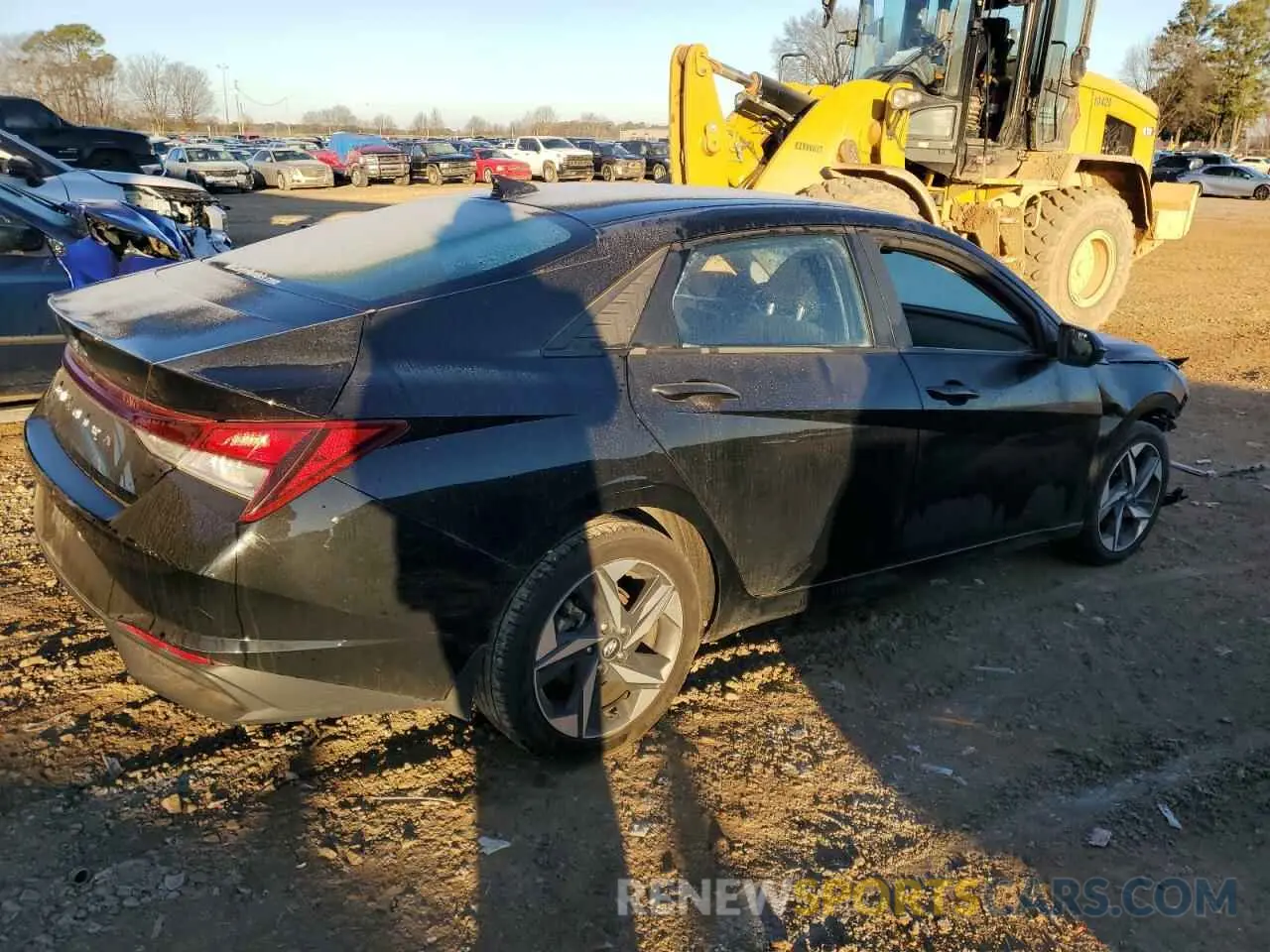 3 fotografías del automóvil dañado 5NPLS4AG3PH102626 HYUNDAI ELANTRA 2023