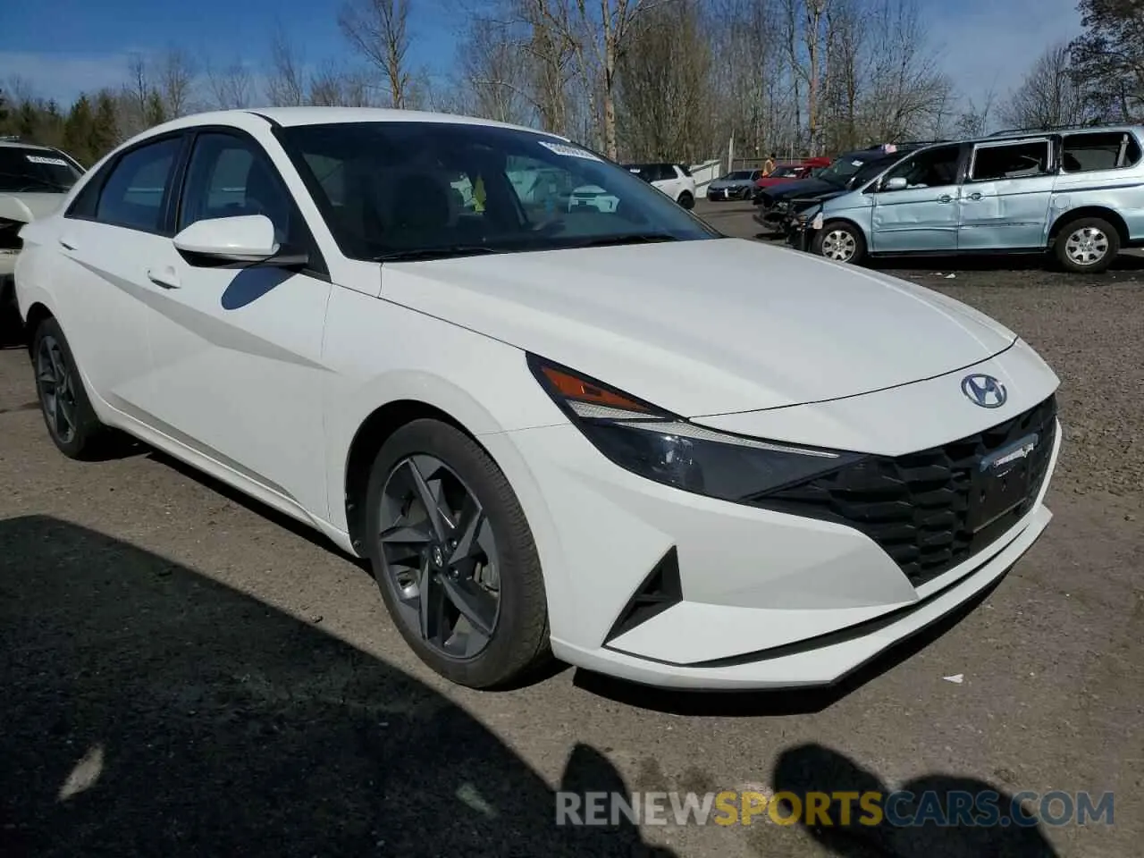 4 fotografías del automóvil dañado 5NPLS4AG3PH106207 HYUNDAI ELANTRA 2023
