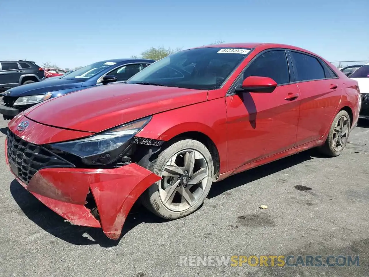 1 fotografías del automóvil dañado 5NPLS4AG5PH100425 HYUNDAI ELANTRA 2023